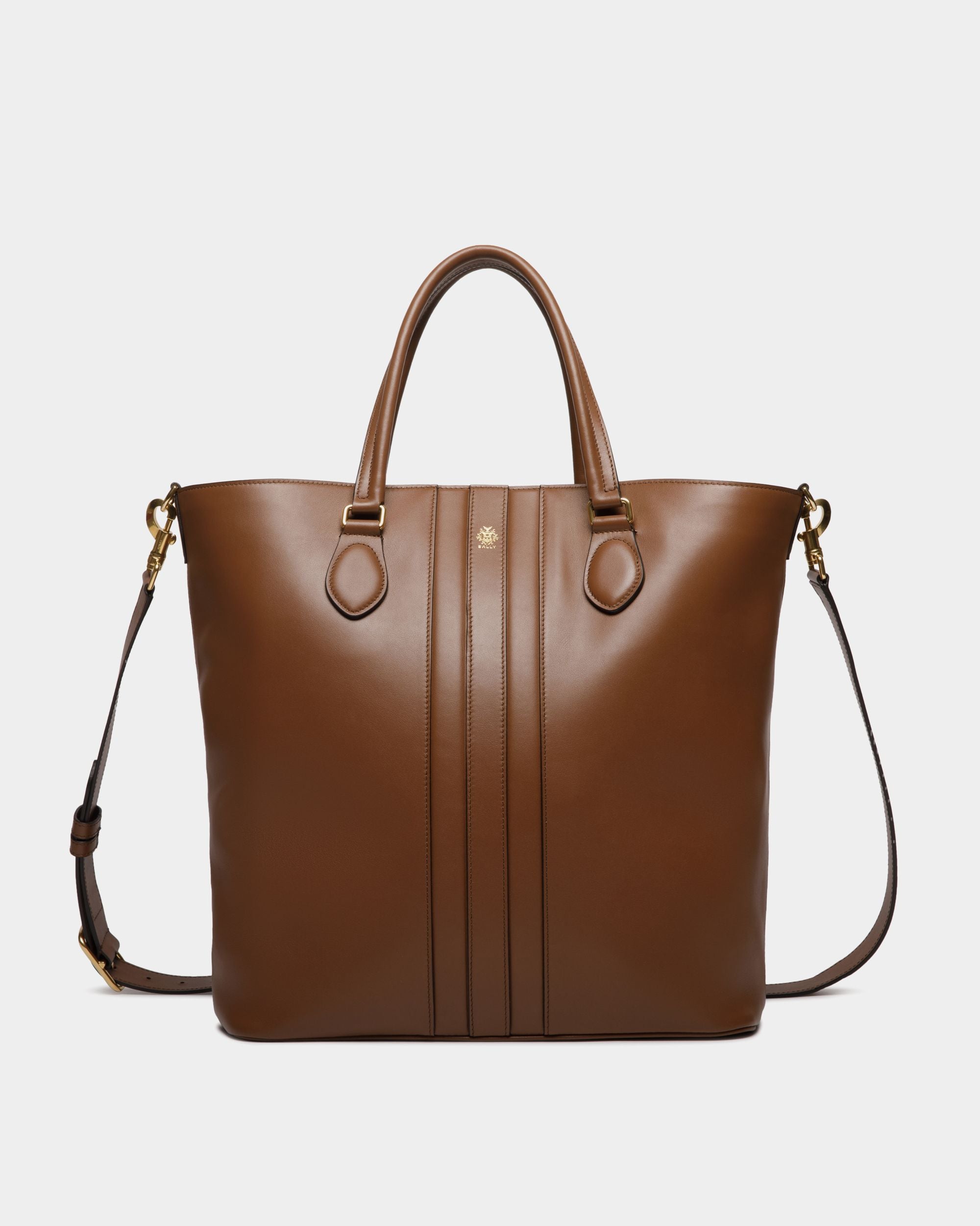 Sac Cabas Beckett En Cuir Marron - Homme - Bally - 01