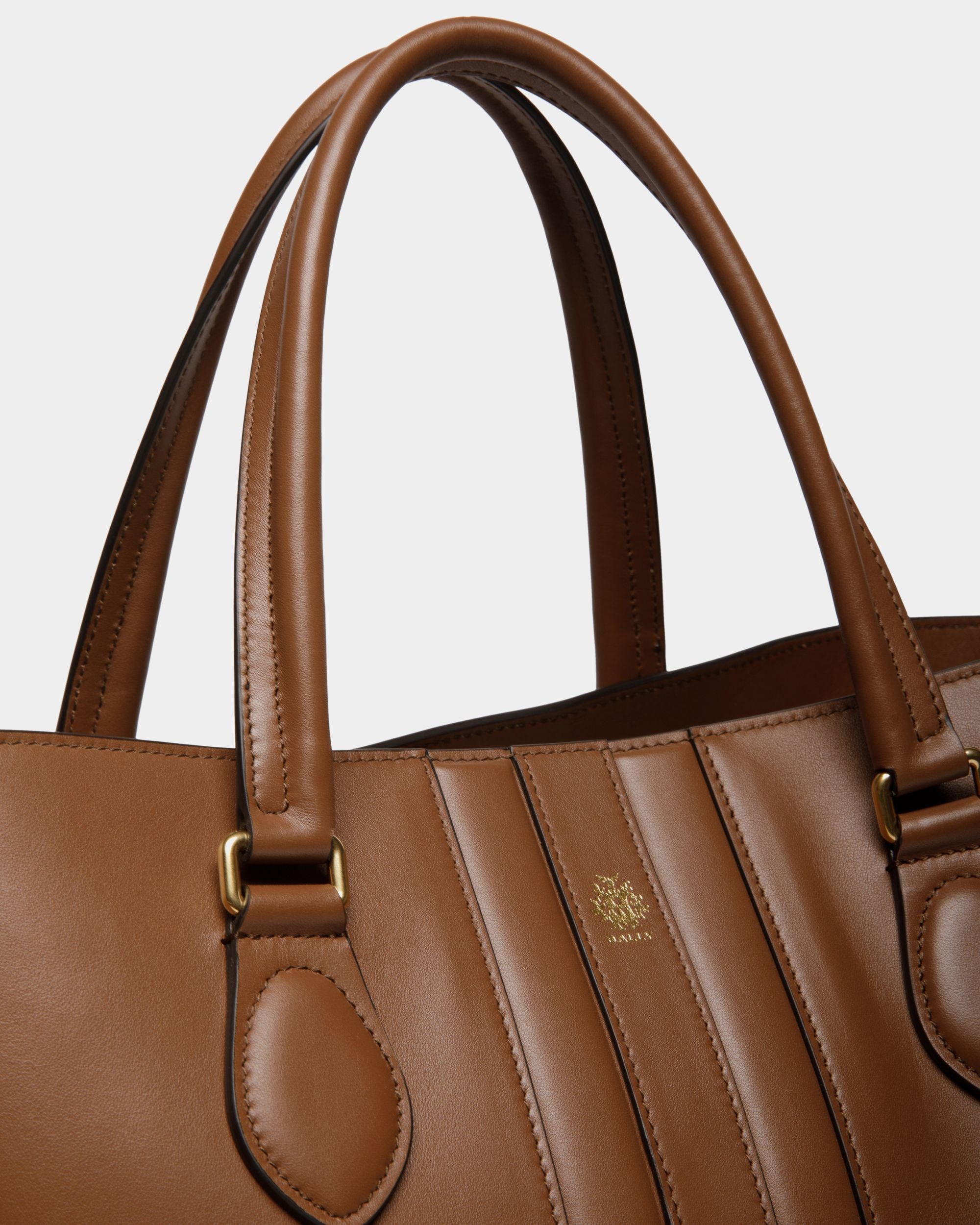 Sac Cabas Beckett En Cuir Marron - Homme - Bally - 05