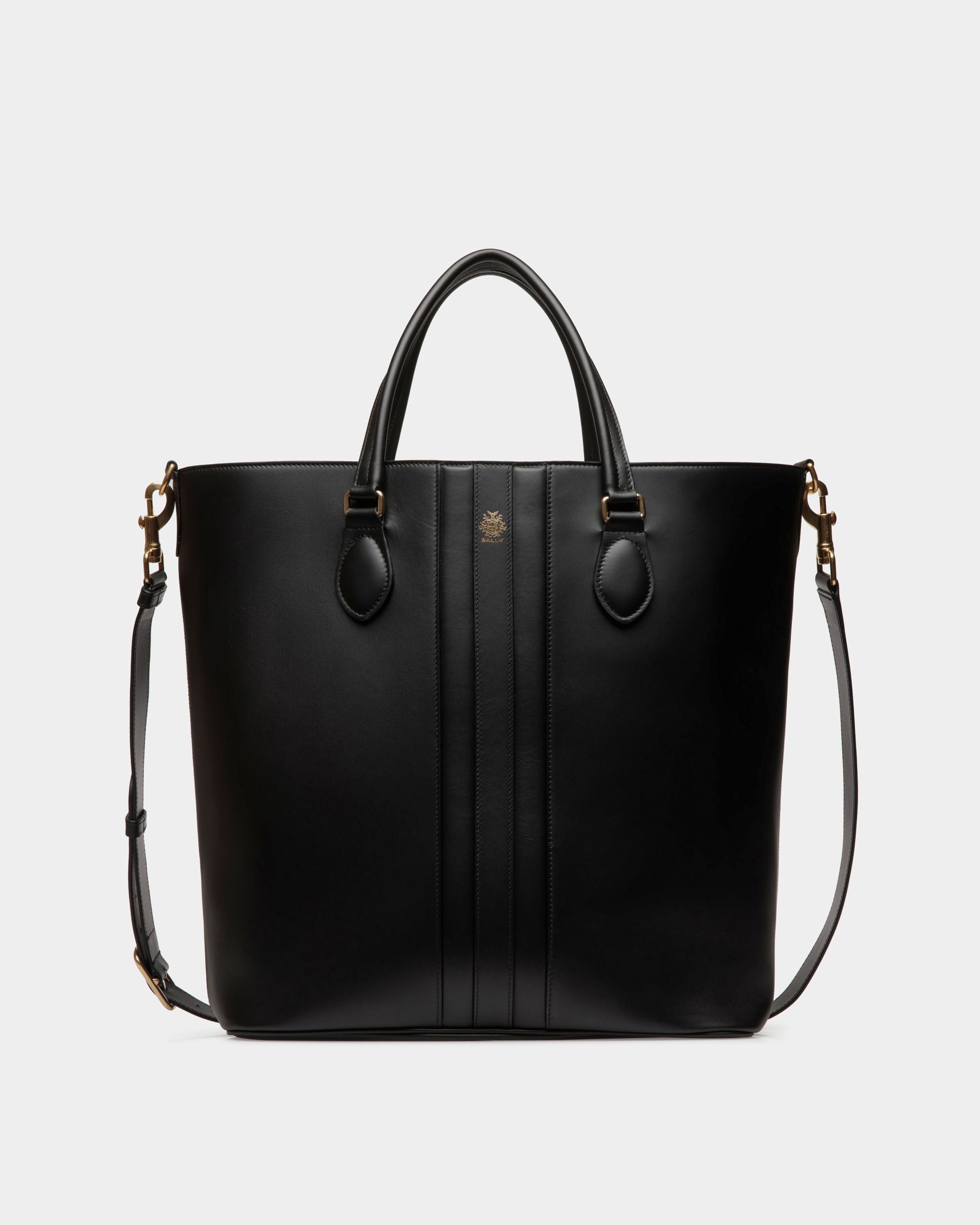 Beckett Tote In Black Leather - Homme - Bally - 01