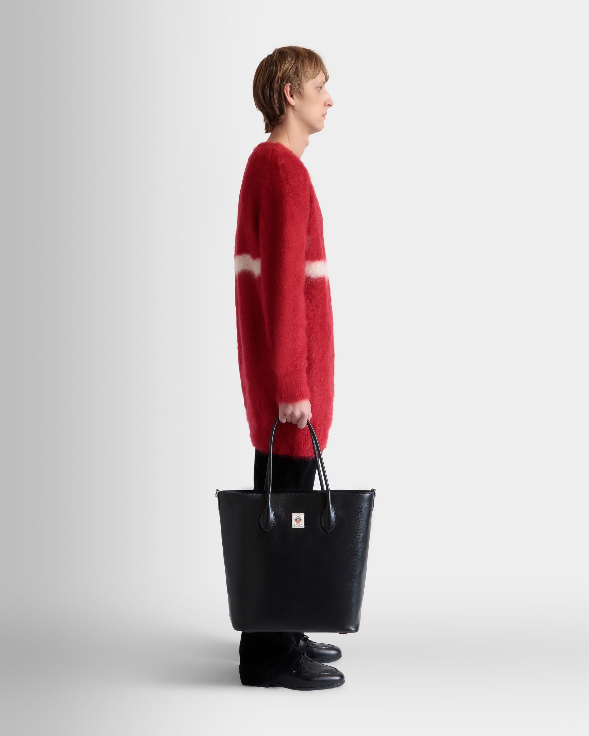 Sac Cabas Easy Bally En Cuir Noir - Homme - Bally - 02