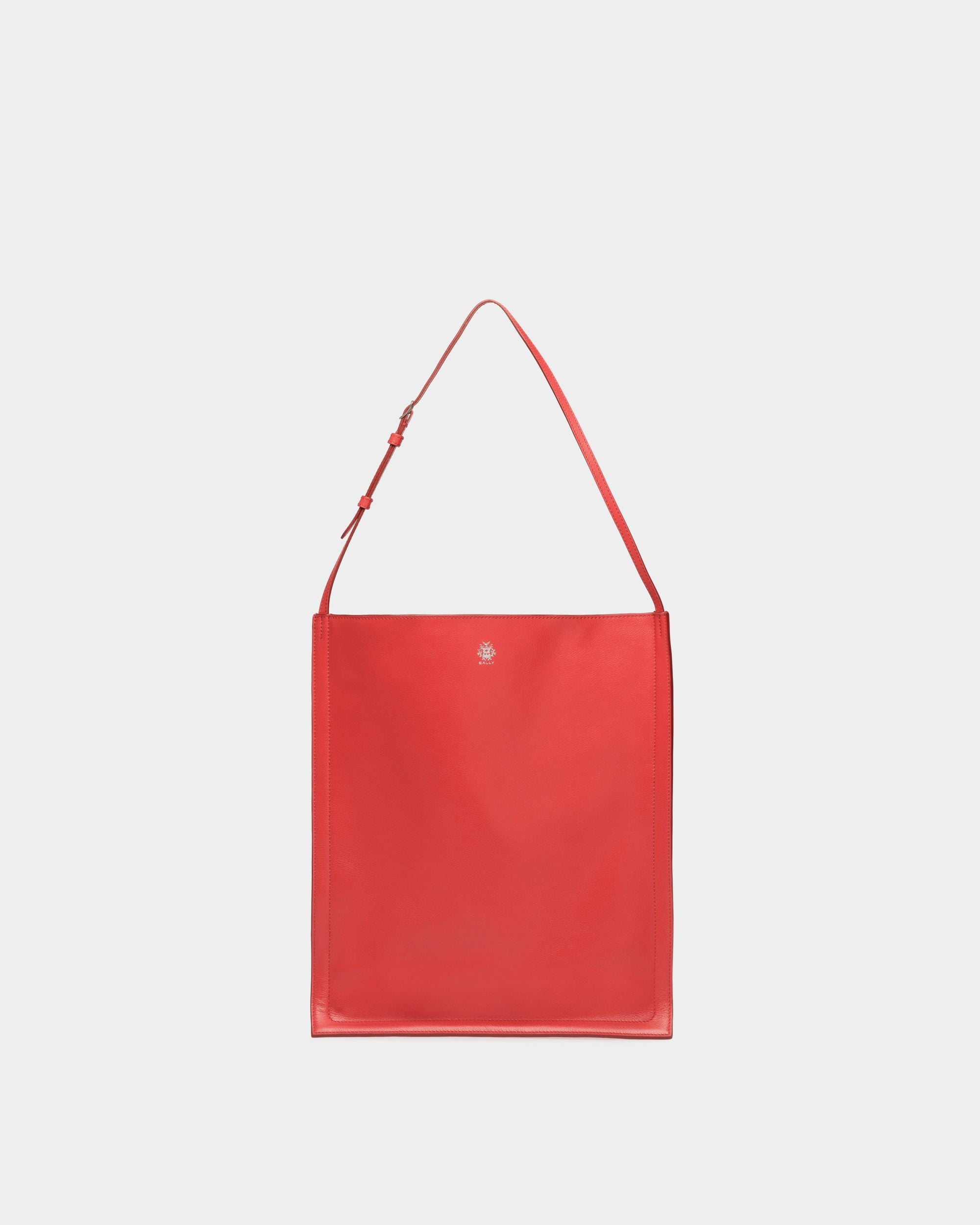 Sac Cabas Beckett En Cuir Rouge - Homme - Bally - 01