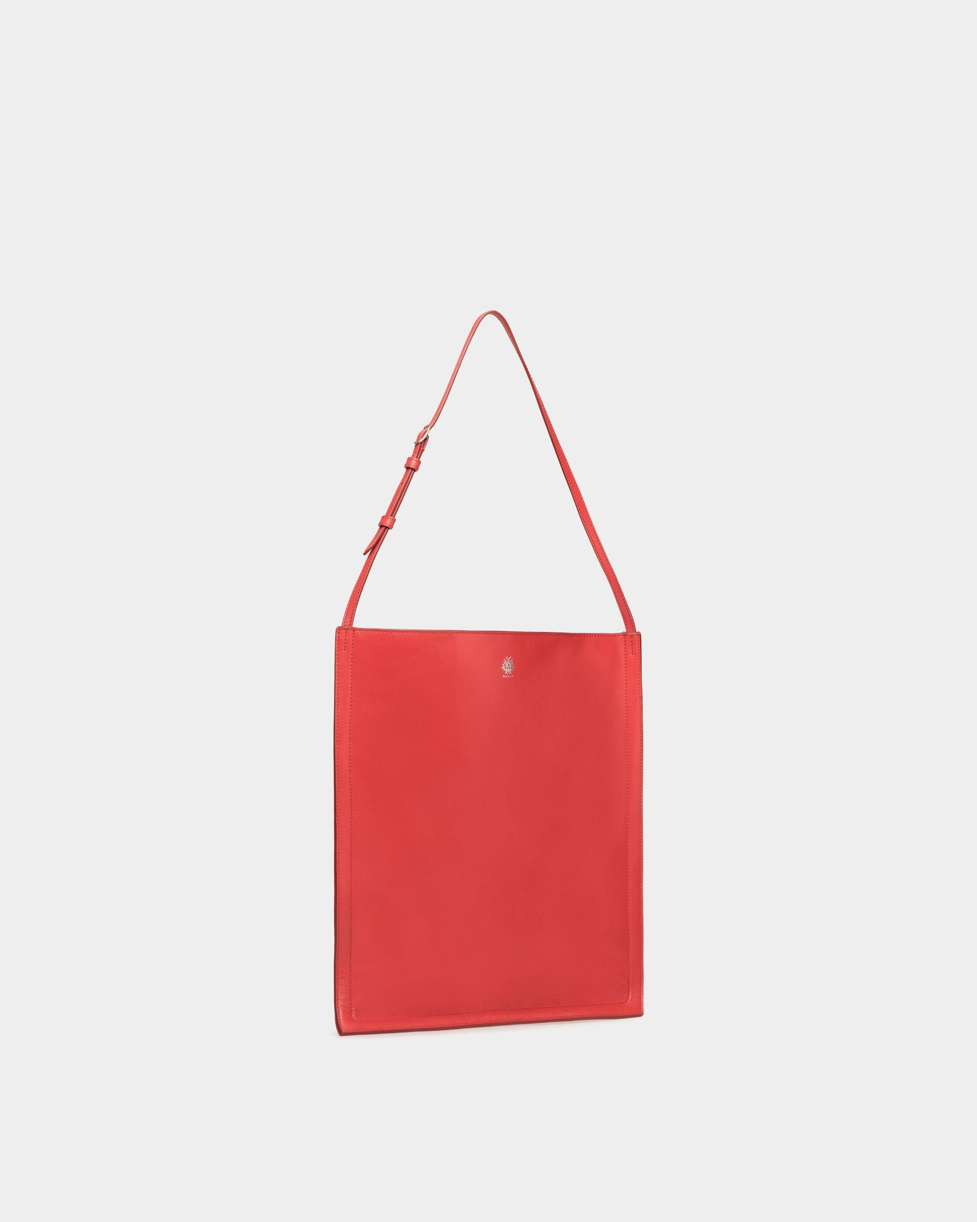 Sac Cabas Beckett En Cuir Rouge - Homme - Bally - 03