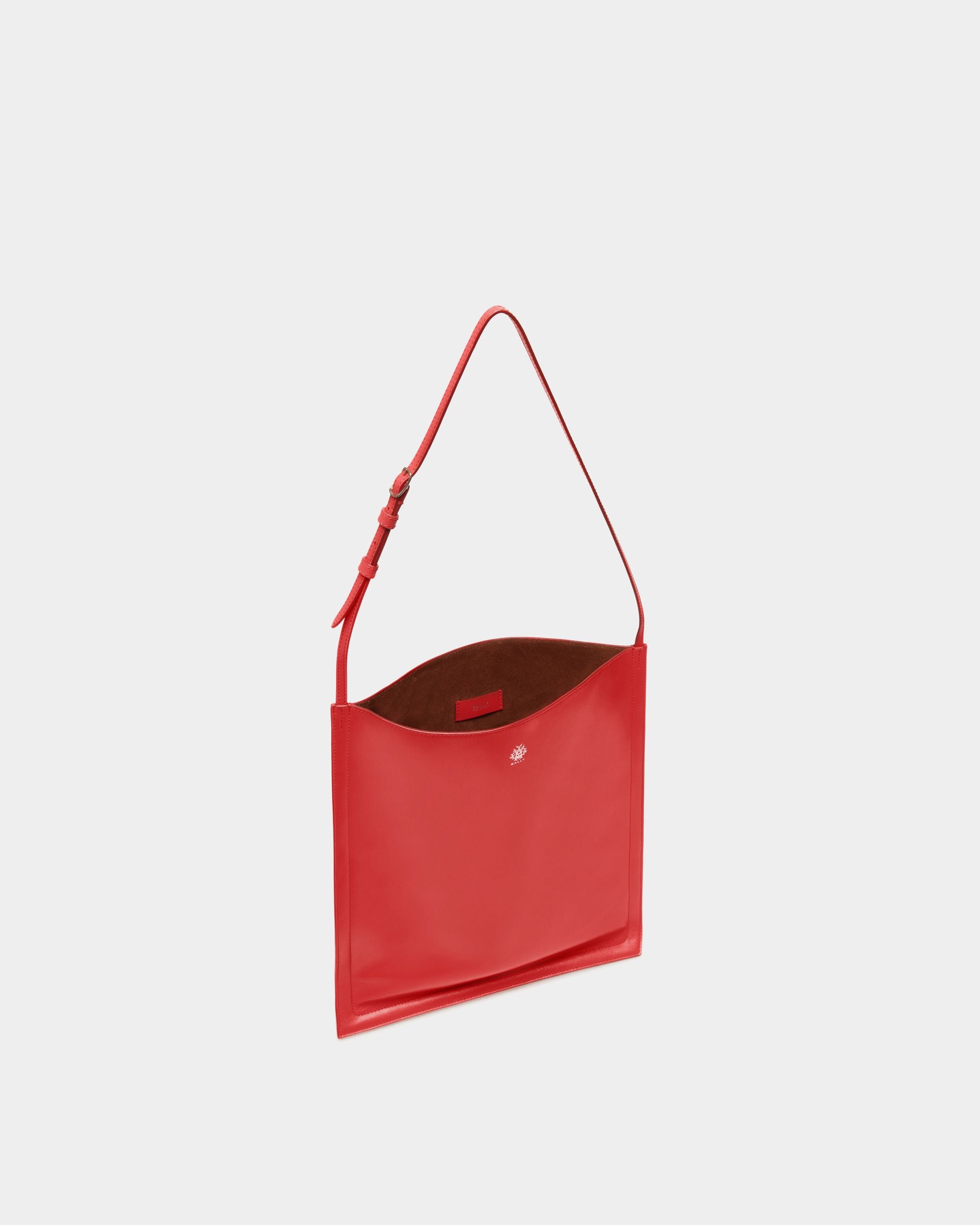 Sac Cabas Beckett En Cuir Rouge - Homme - Bally - 04