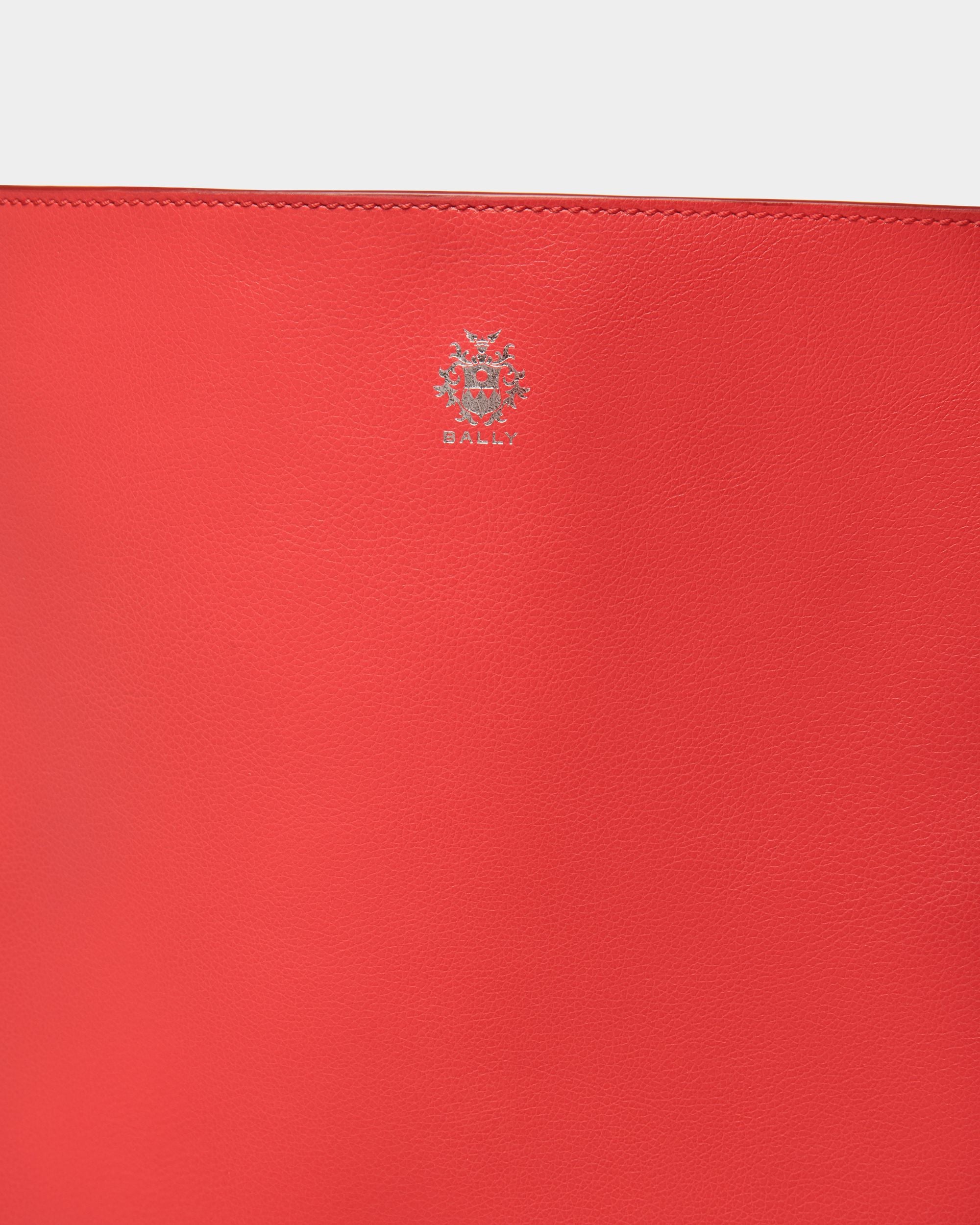 Sac Cabas Beckett En Cuir Rouge - Homme - Bally - 05