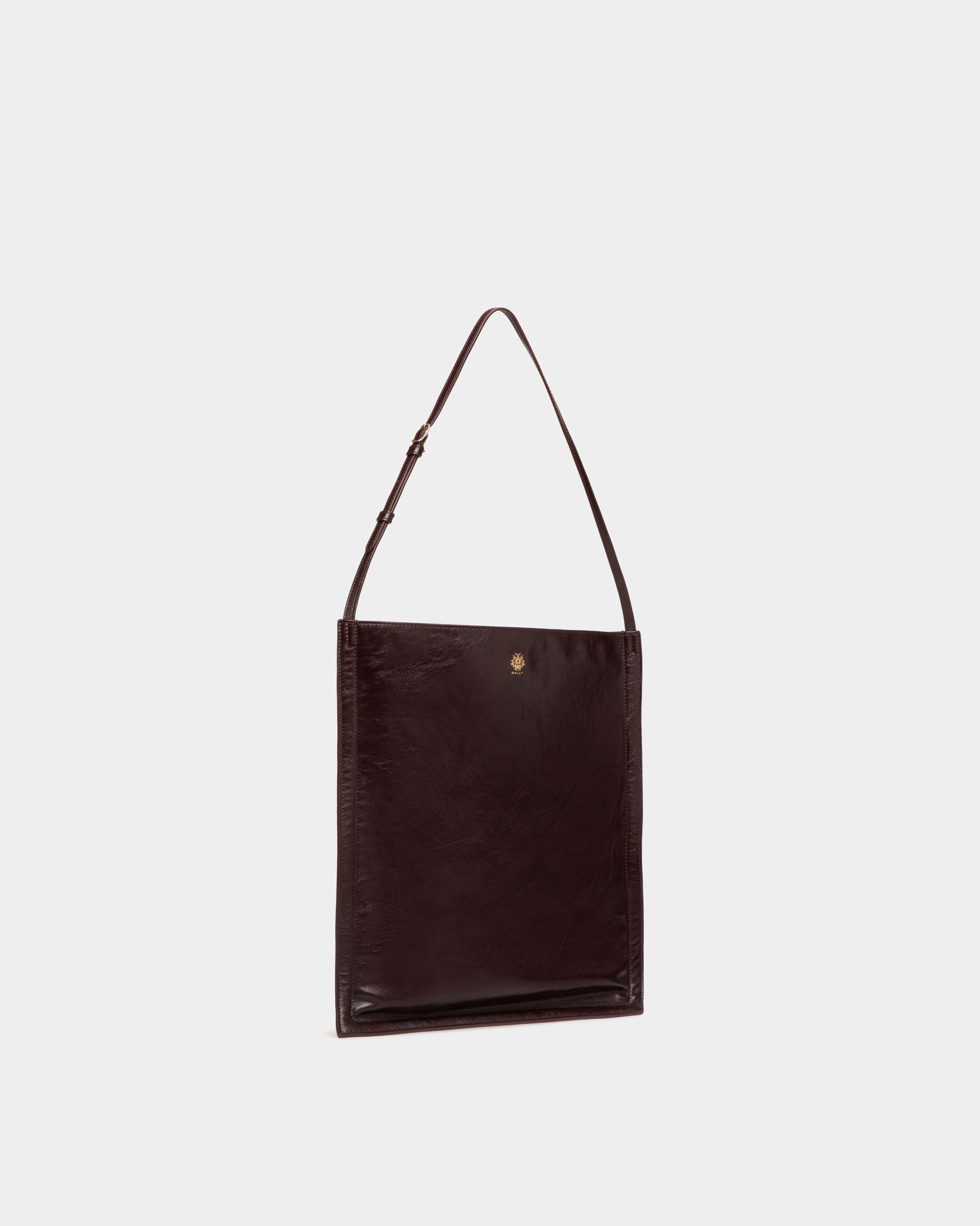 Sac Cabas Beckett En Cuir Deep Burgundy - Homme - Bally - 04