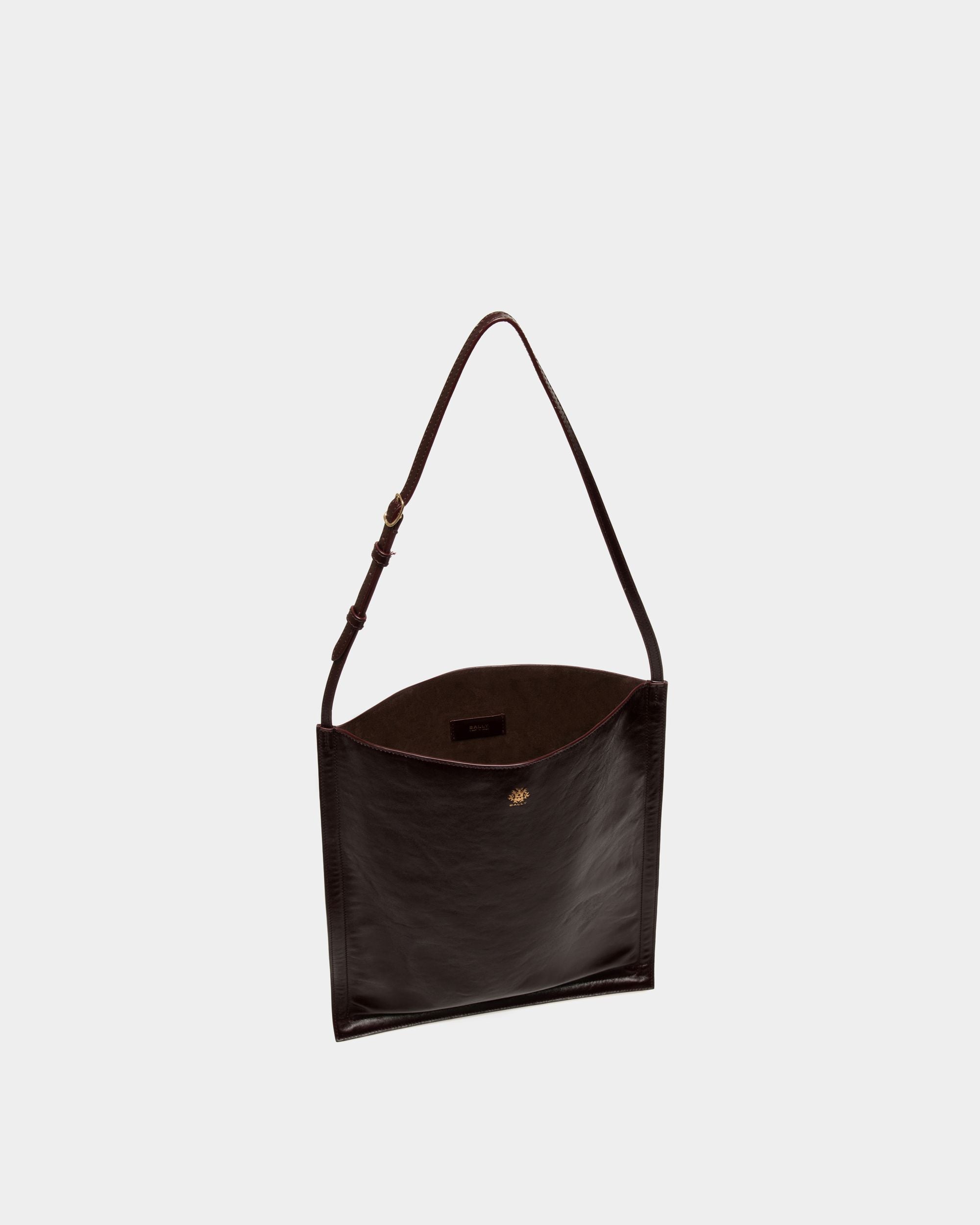 Sac Cabas Beckett En Cuir Deep Burgundy - Homme - Bally - 05