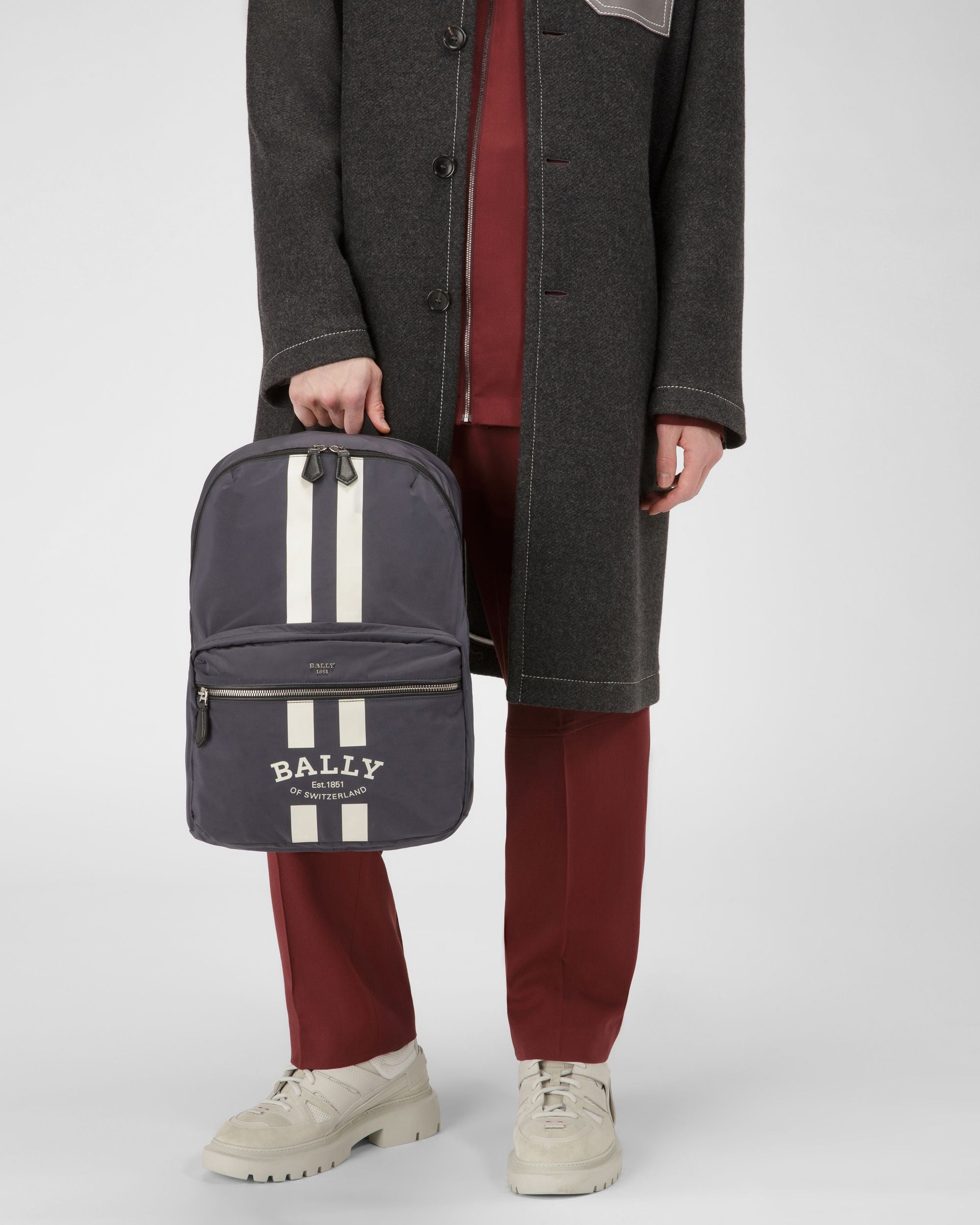Fixie Sac À Dos En Nylon Bleu Marine - Homme - Bally - 01