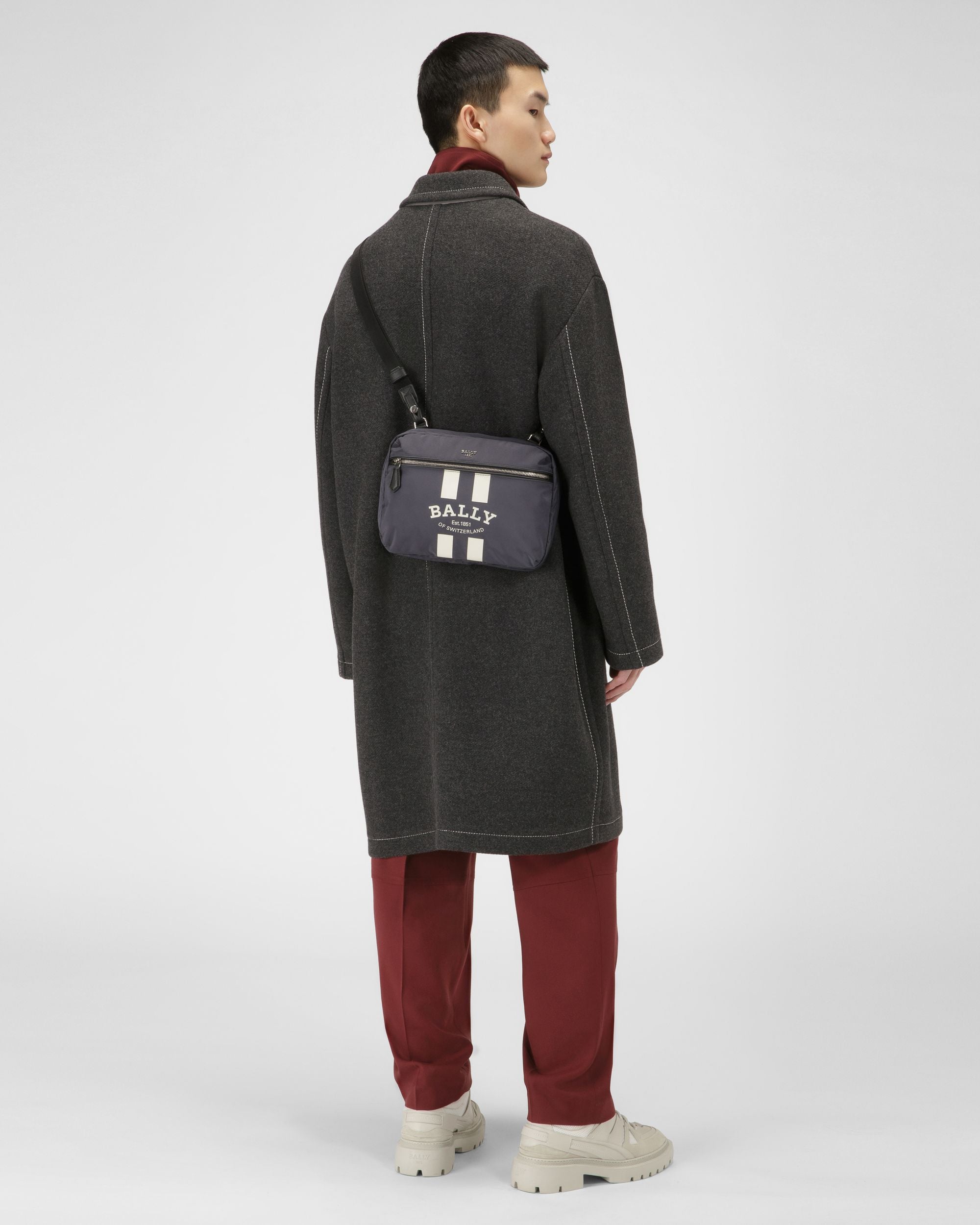 Fixie Sac À Dos En Nylon Bleu Marine - Homme - Bally - 03