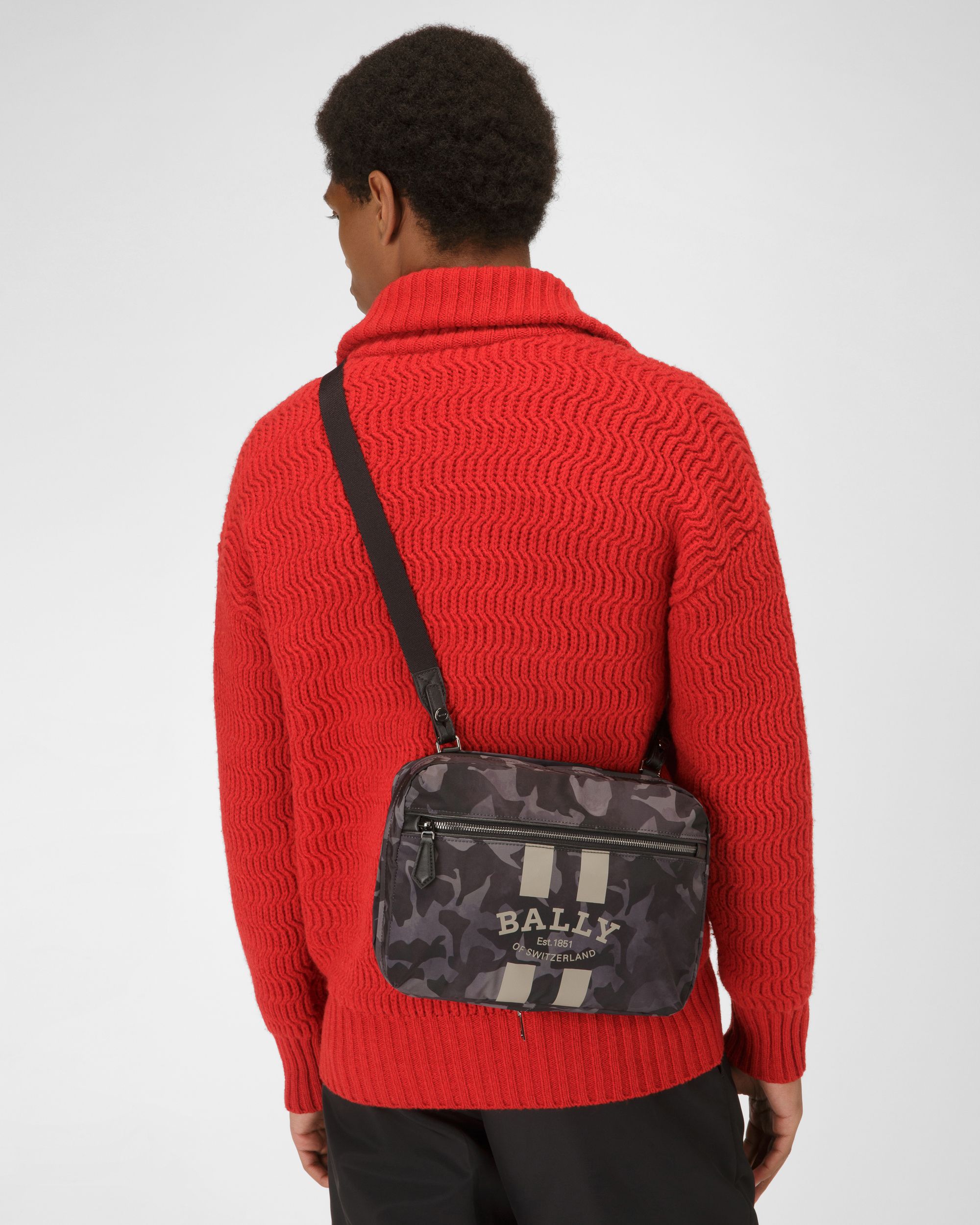 Fixie Sac À Dos En Nylon Noir - Homme - Bally - 07