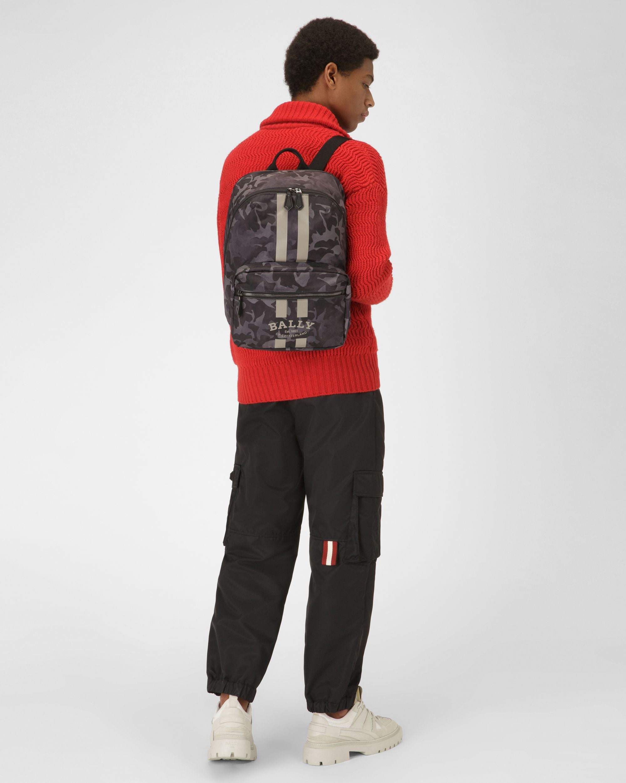Fixie Sac À Dos En Nylon Noir - Homme - Bally - 08