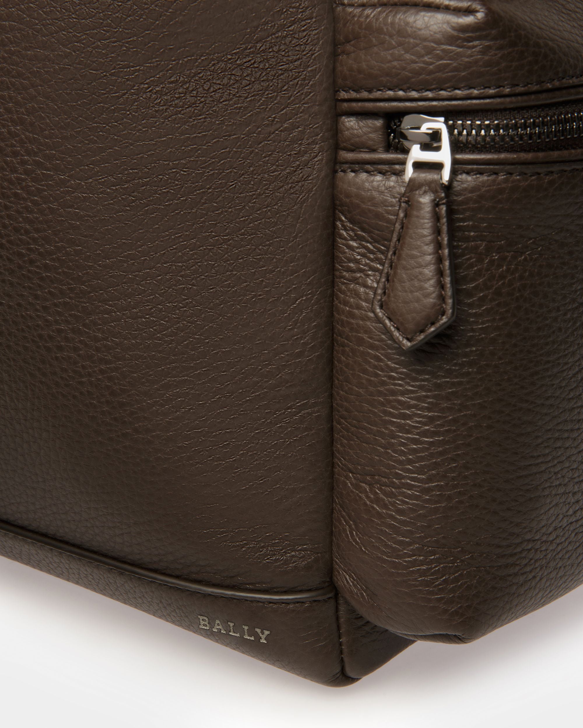 Cliford Sac À Dos En Cuir Brun Ébène - Homme - Bally - 08