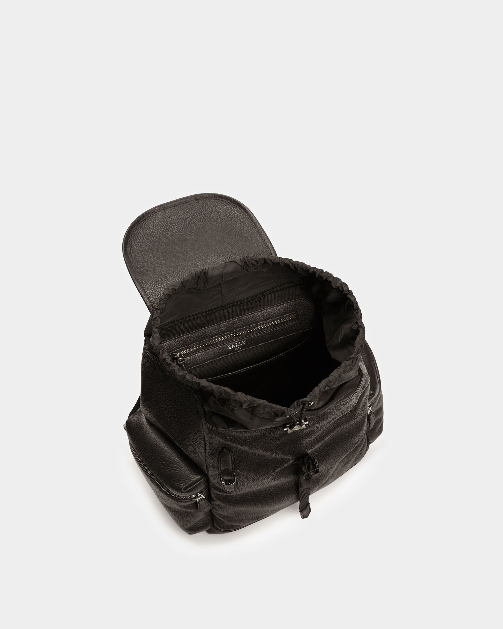 Cliford Sac À Dos En Cuir Noir - Homme - Bally - 04