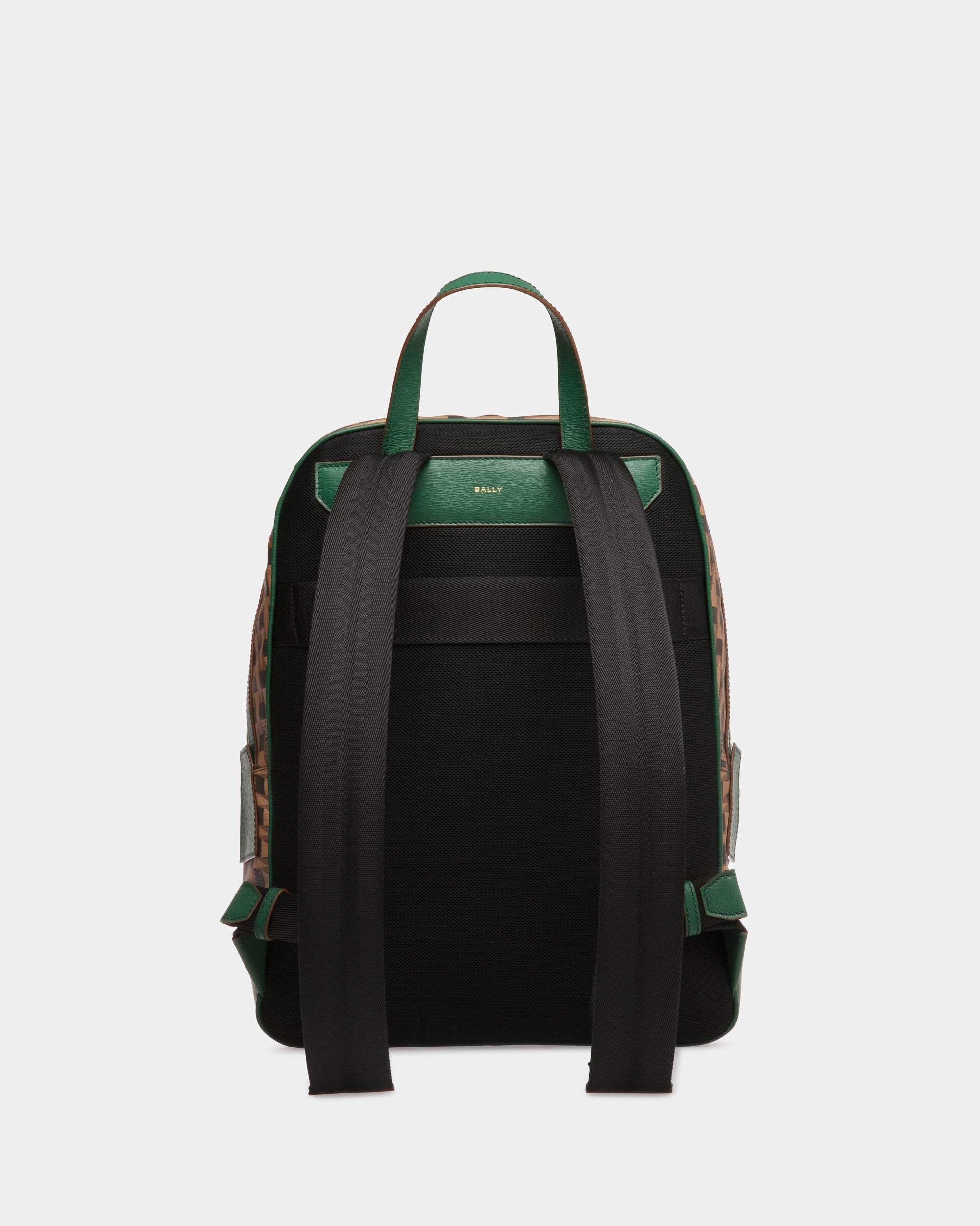 Sac à dos Pennant En cuir et TPU couleur désert et kaki - Homme - Bally - 02