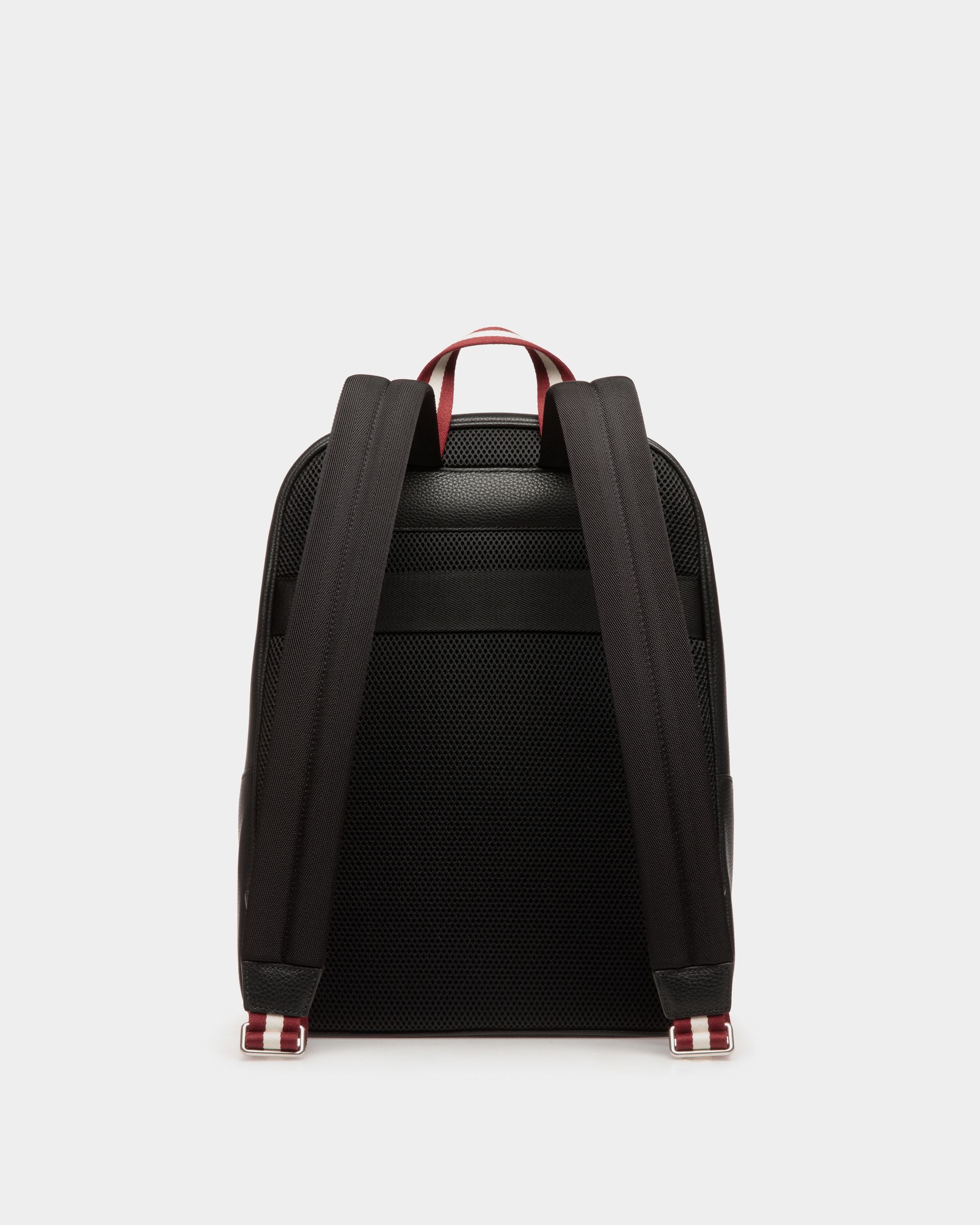 Sac À Dos Code En Cuir Grainé Noir - Homme - Bally - 03