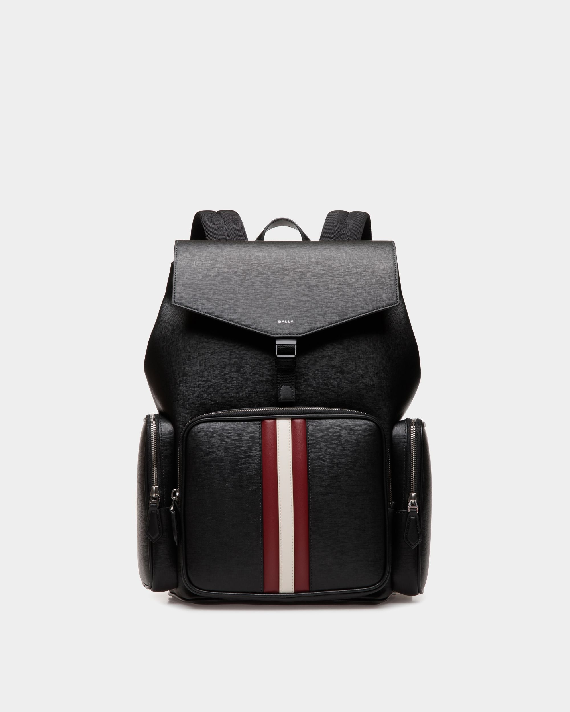Sac À Dos Mythos En Cuir Recyclé Noir - Homme - Bally - 01