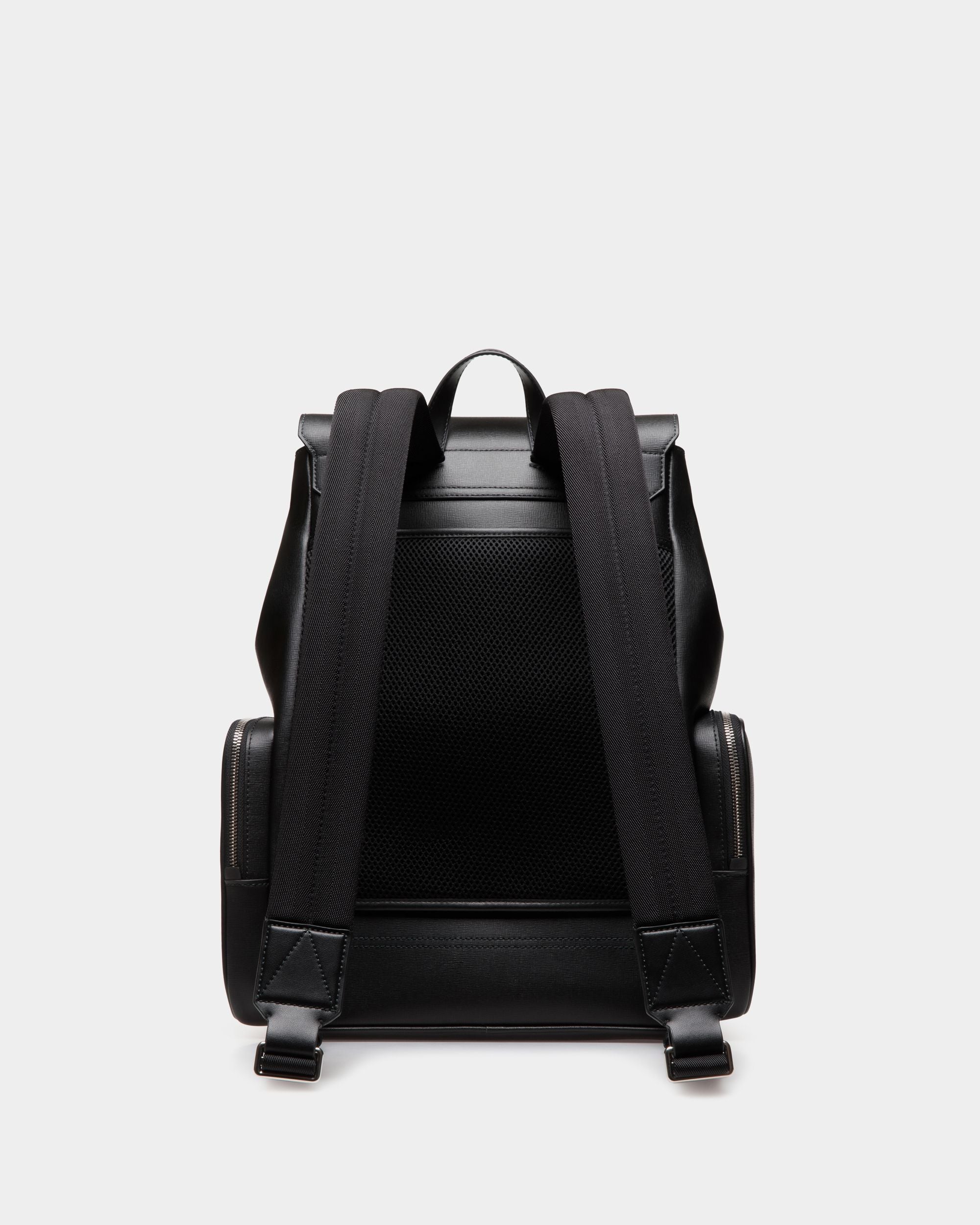 Sac À Dos Mythos En Cuir Recyclé Noir - Homme - Bally - 03