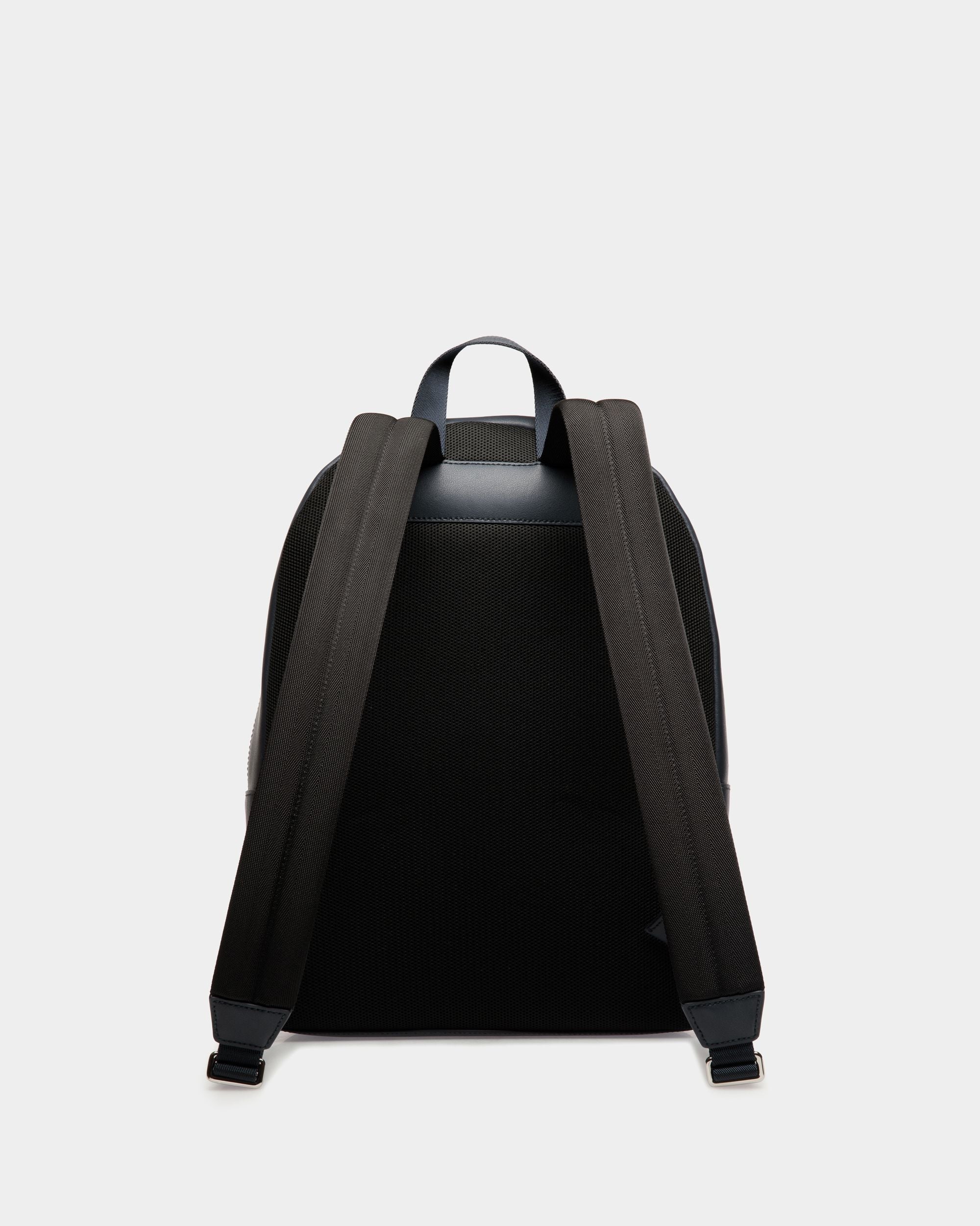 Backpack In Blue Leather - Homme - Bally - 02