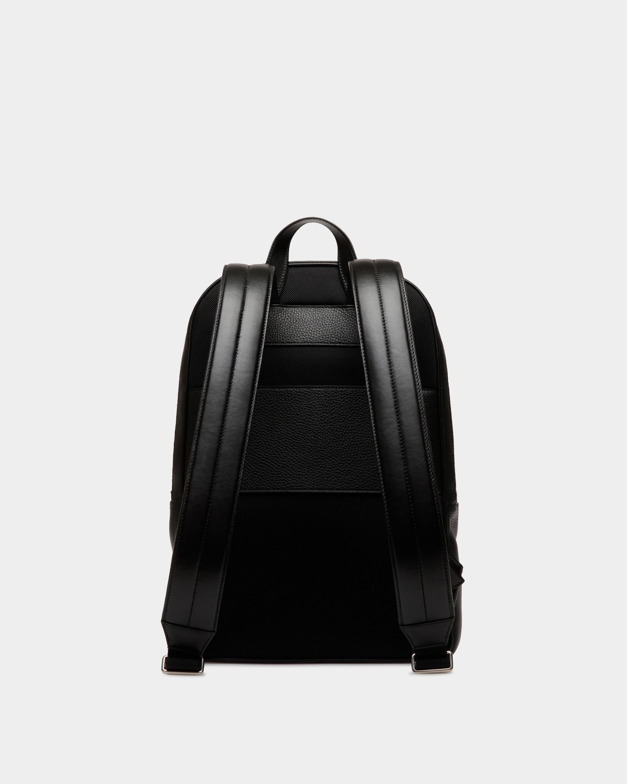 Oeden Backpack In Black Leather - Homme - Bally - 02
