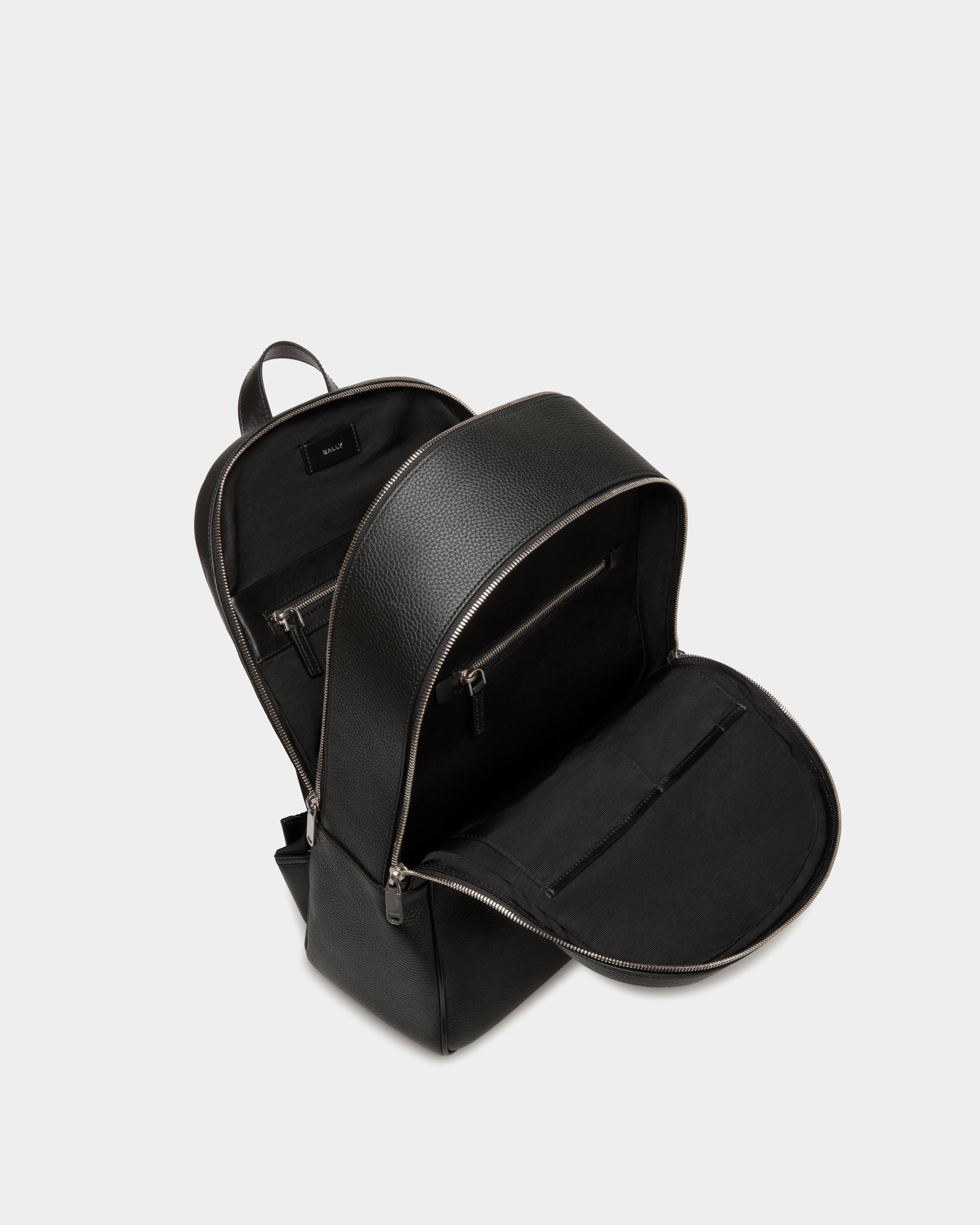 Oeden Backpack In Black Leather - Homme - Bally - 04