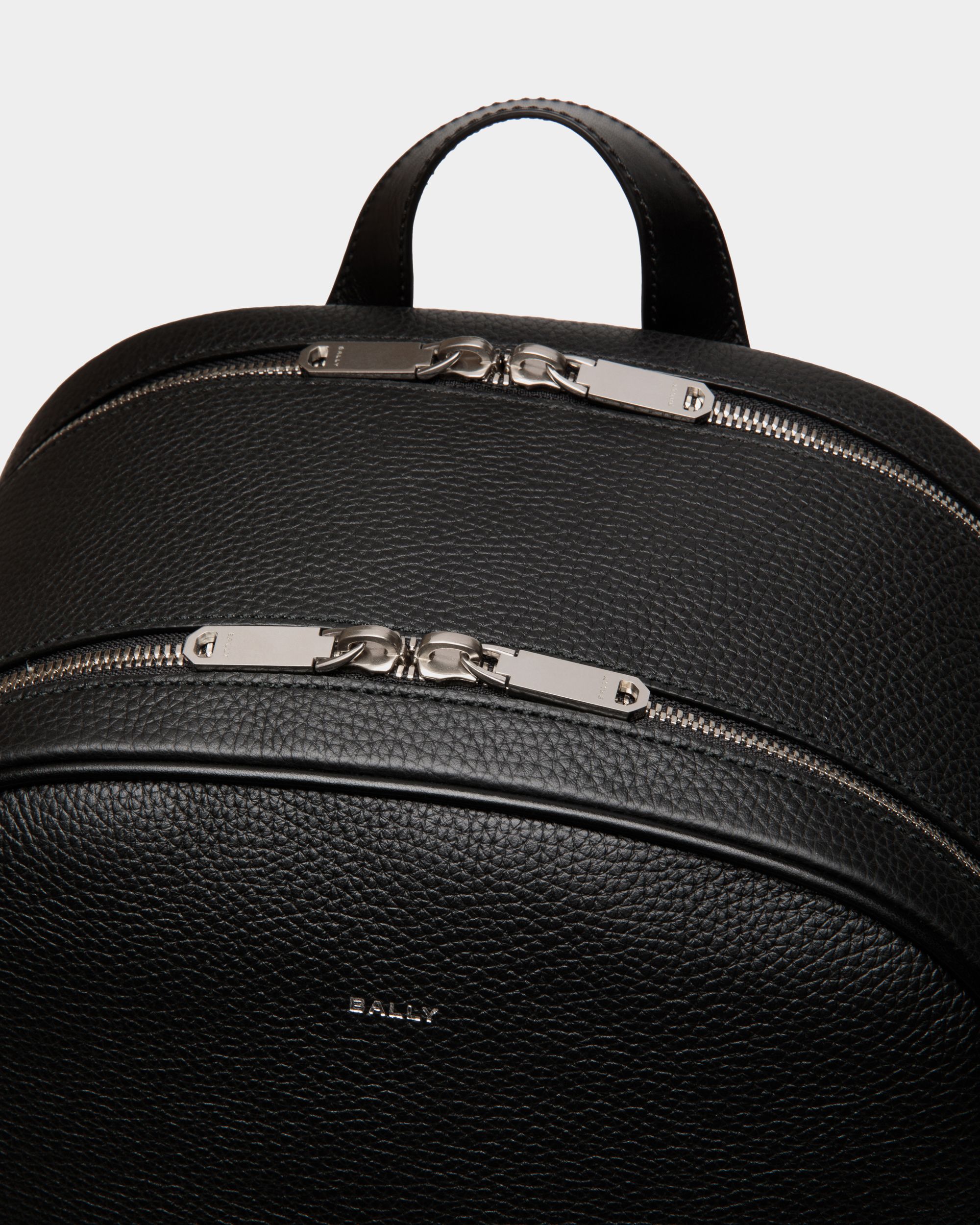 Oeden Backpack In Black Leather - Homme - Bally - 05