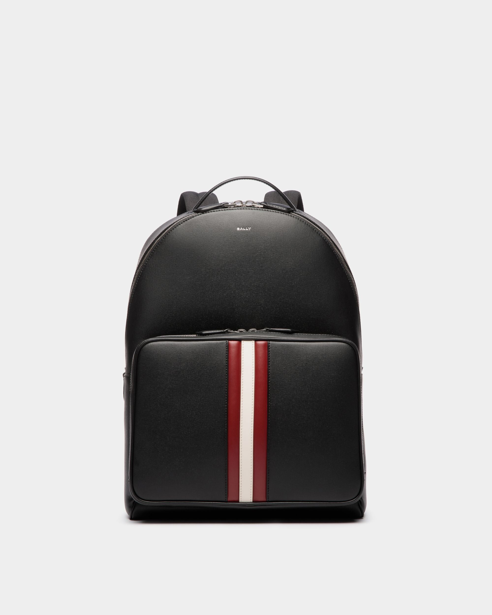 Sac À Dos Mythos En Cuir Recyclé Noir - Homme - Bally - 01
