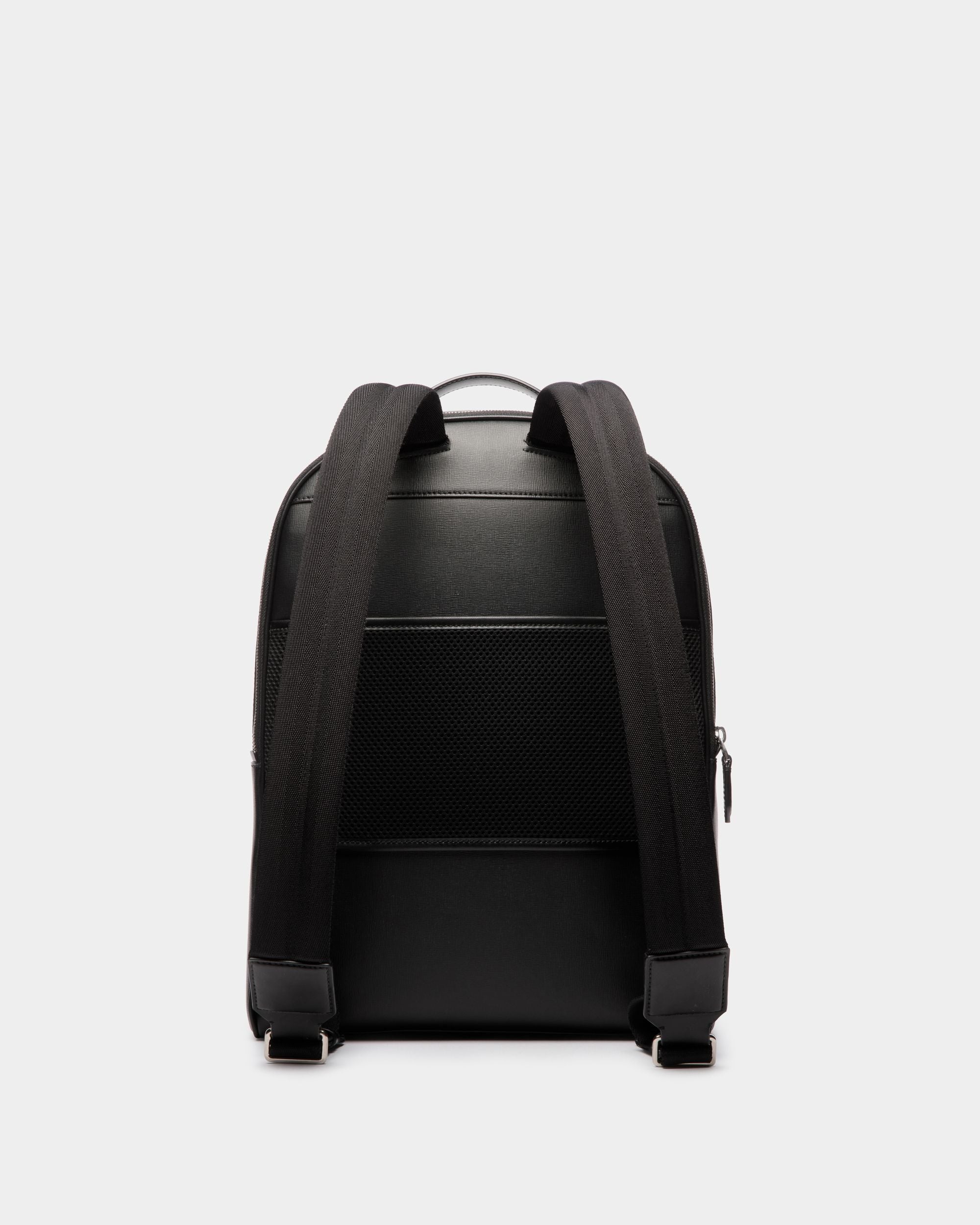 Sac À Dos Mythos En Cuir Recyclé Noir - Homme - Bally - 03