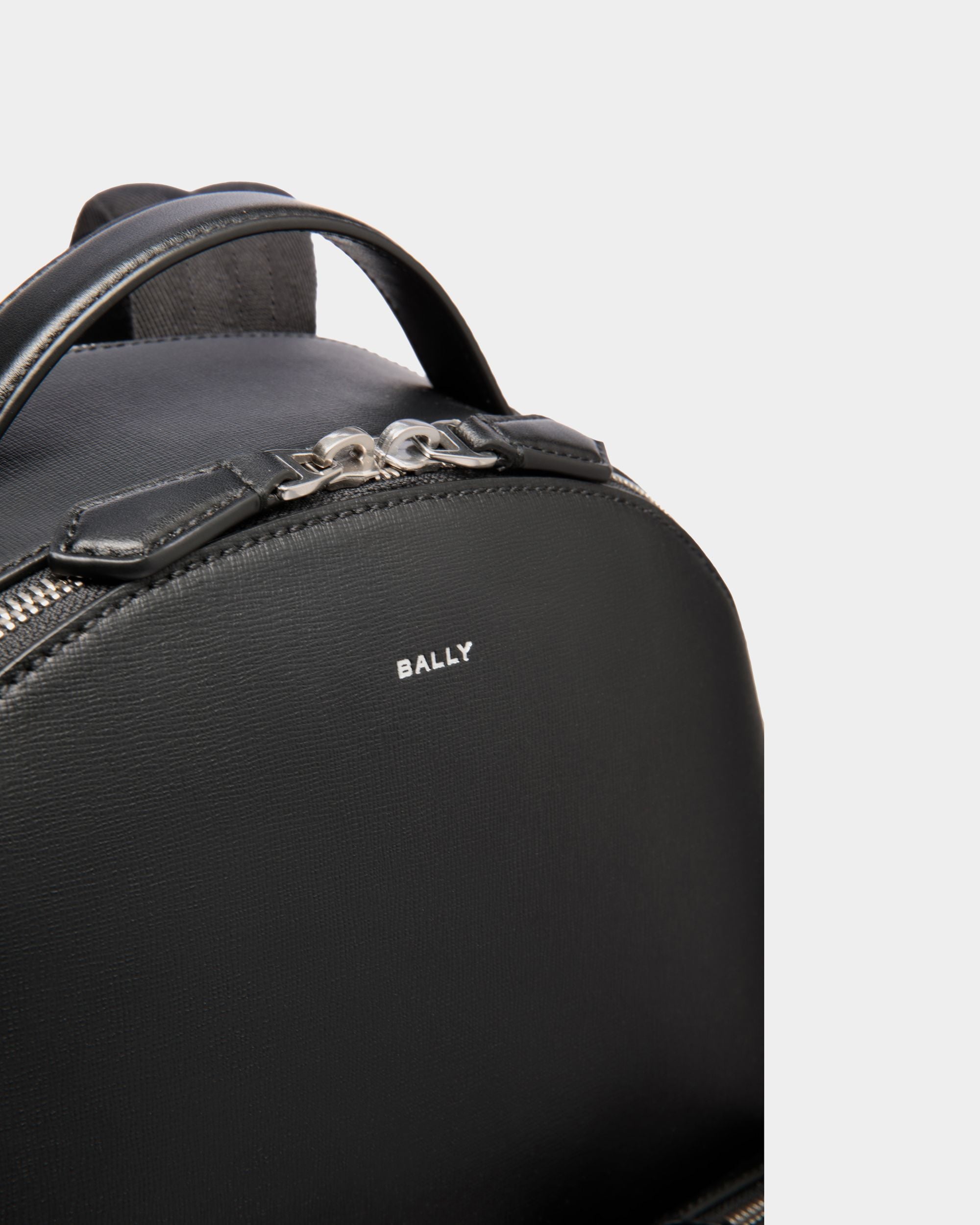 Sac À Dos Mythos En Cuir Recyclé Noir - Homme - Bally - 05