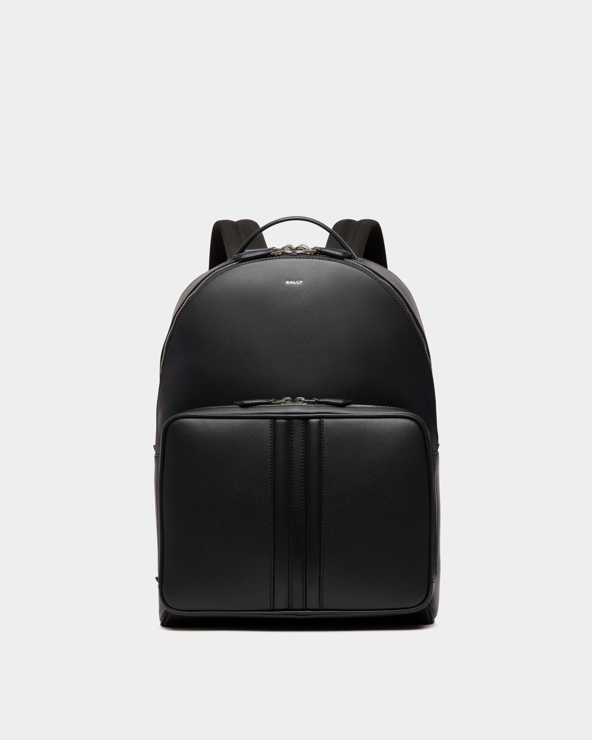 Sac À Dos Mythos En Cuir Recyclé Noir - Homme - Bally - 01