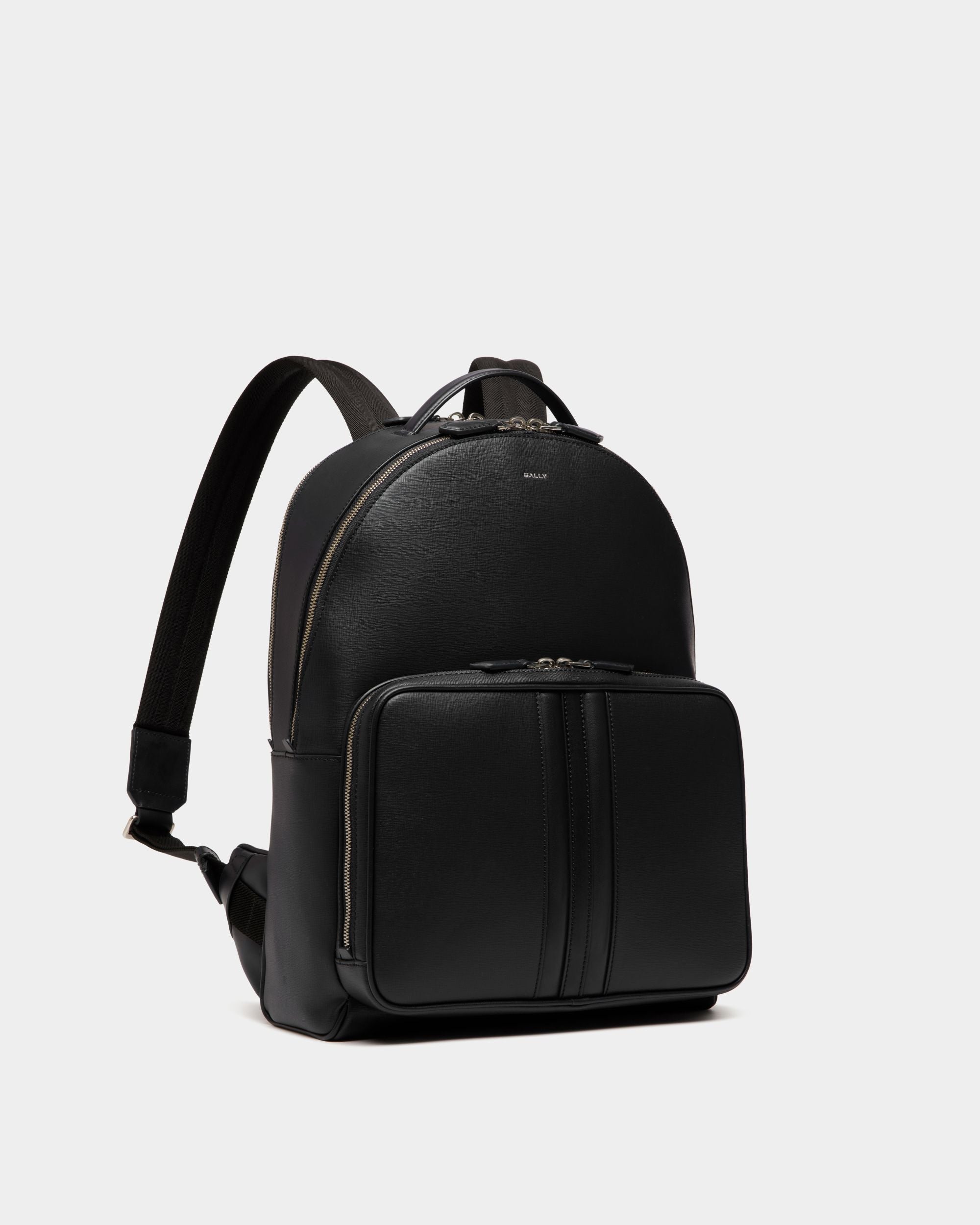 Sac À Dos Mythos En Cuir Recyclé Noir - Homme - Bally - 03