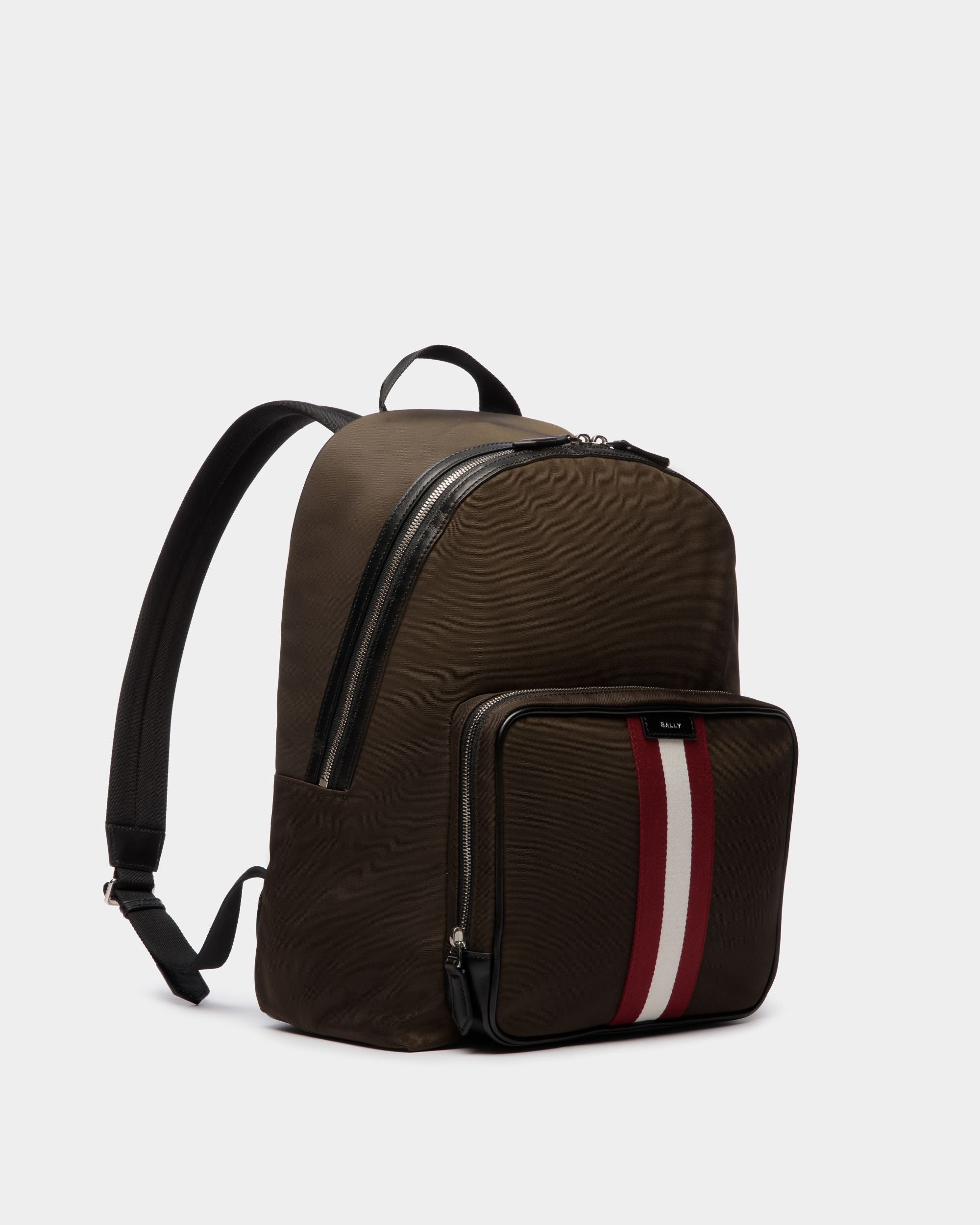 Sac À Dos Code En Nylon Military Green - Homme - Bally - 03