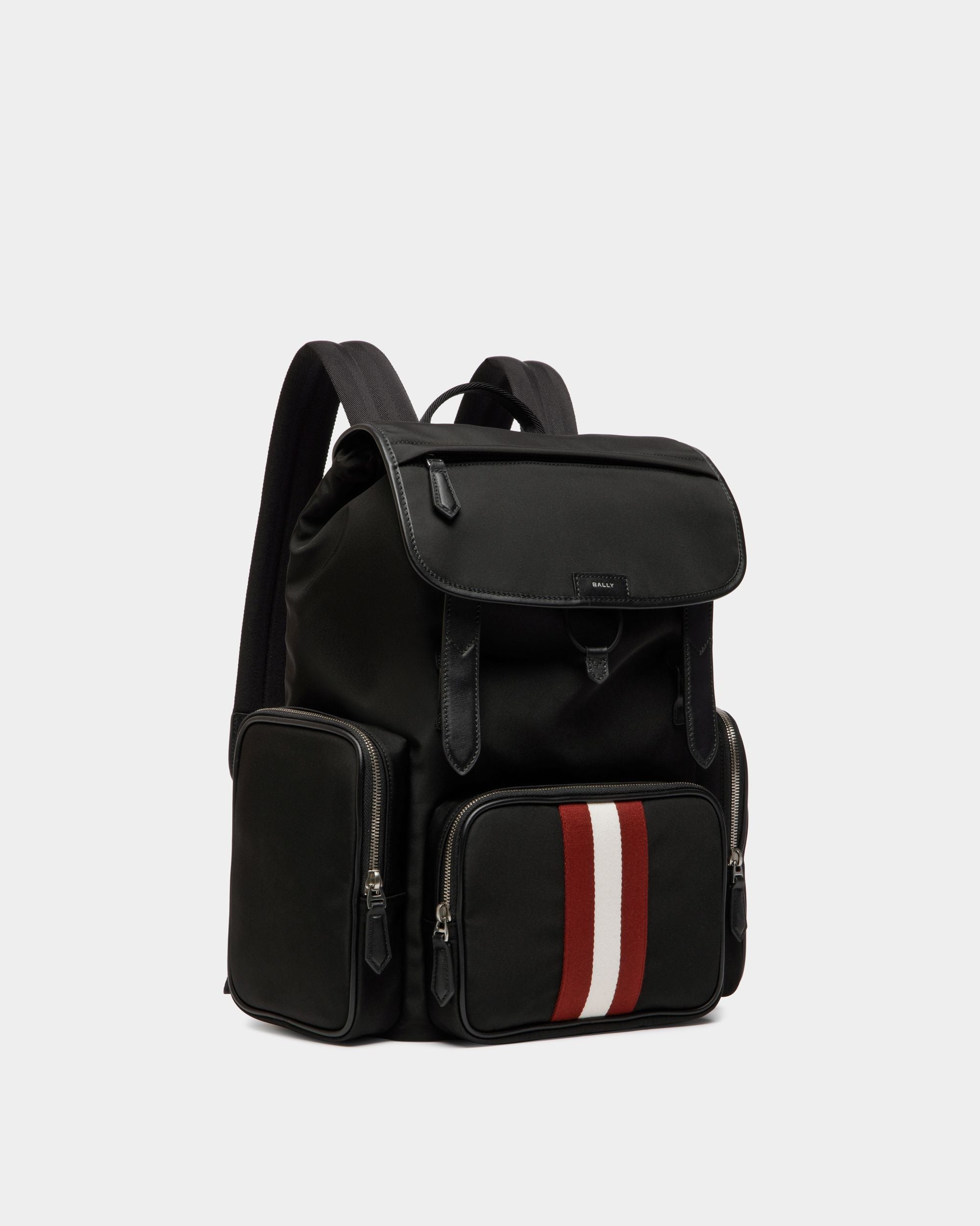 Sac À Dos Code En Nylon Noir - Homme - Bally - 04