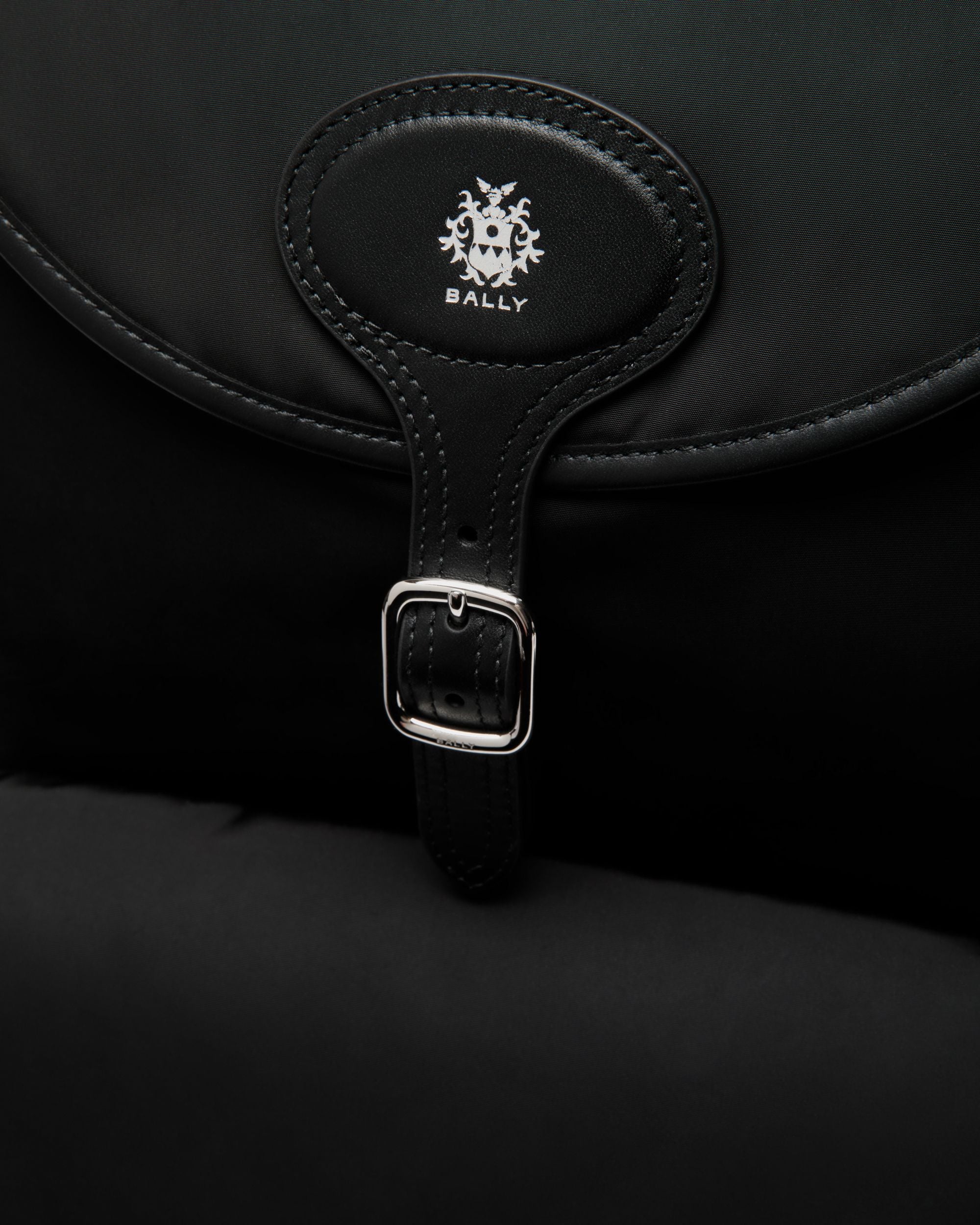 Sac À Dos B-Light En Nylon Et Cuir Noirs - Homme - Bally - 05
