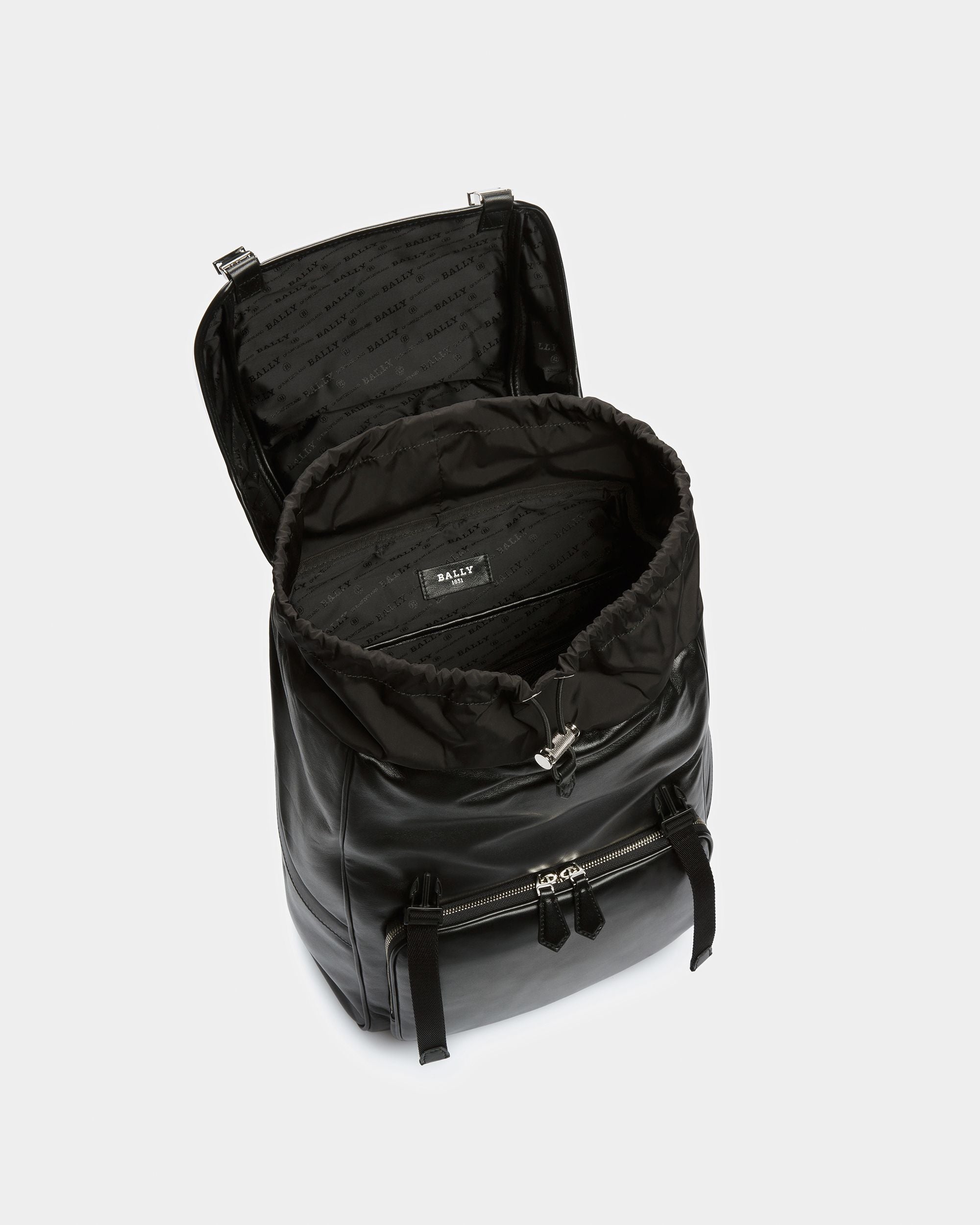 Athor Sac À Dos En Cuir Noir - Homme - Bally - 04