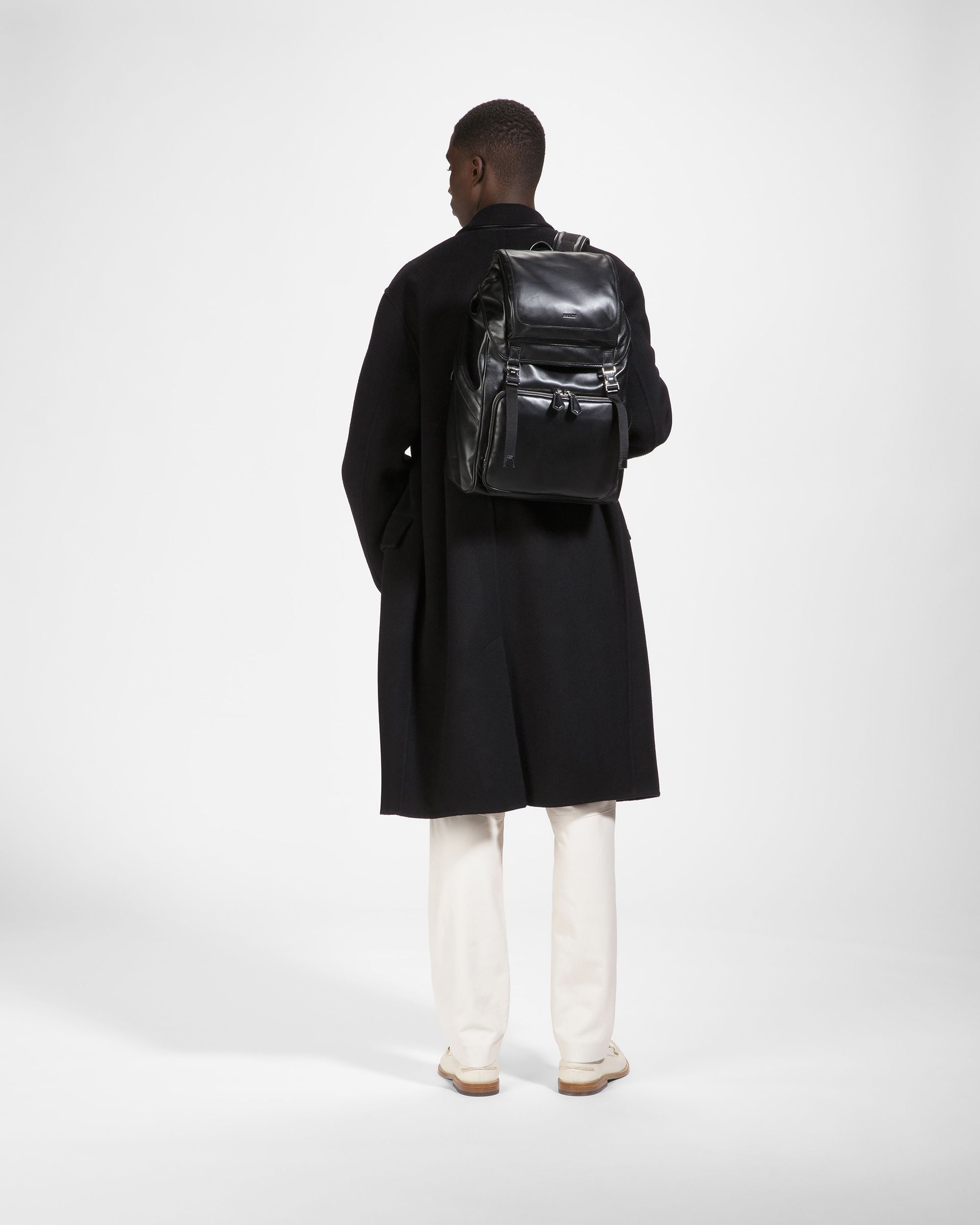 Athor Sac À Dos En Cuir Noir - Homme - Bally - 06