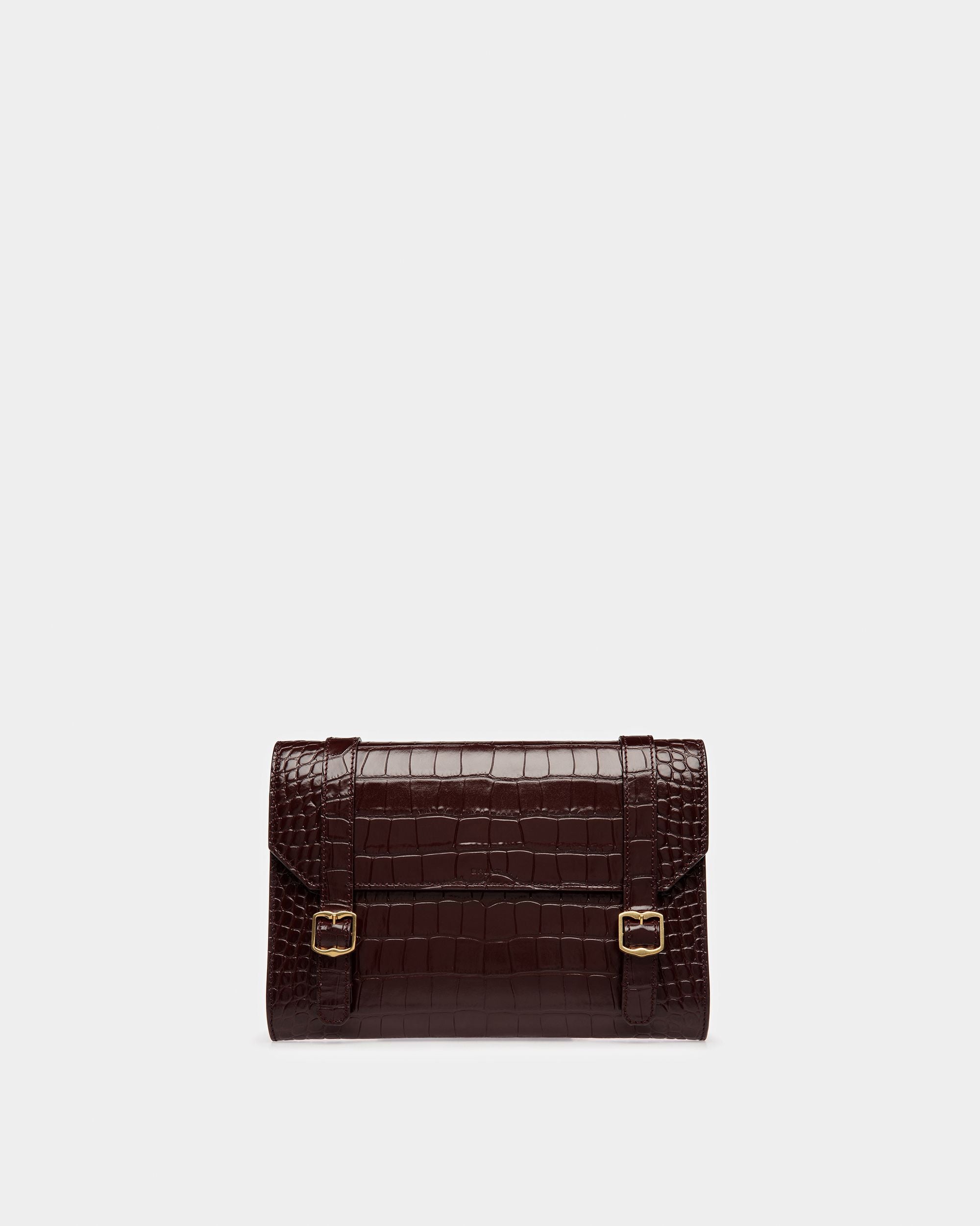 Pochette Oxford Avec Gaufrage Crocodile - Homme - Bally - 01