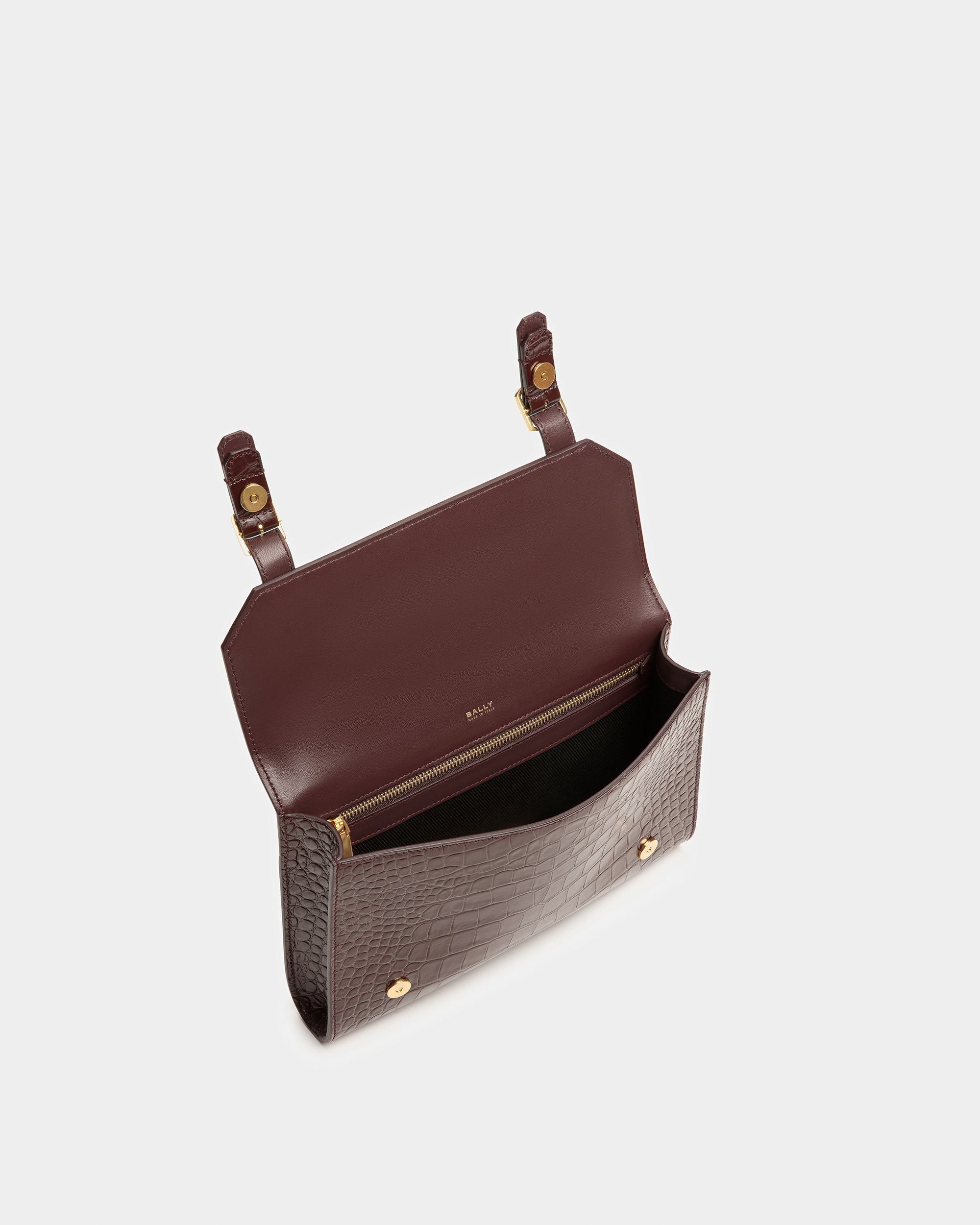 Pochette Oxford Avec Gaufrage Crocodile - Homme - Bally - 05