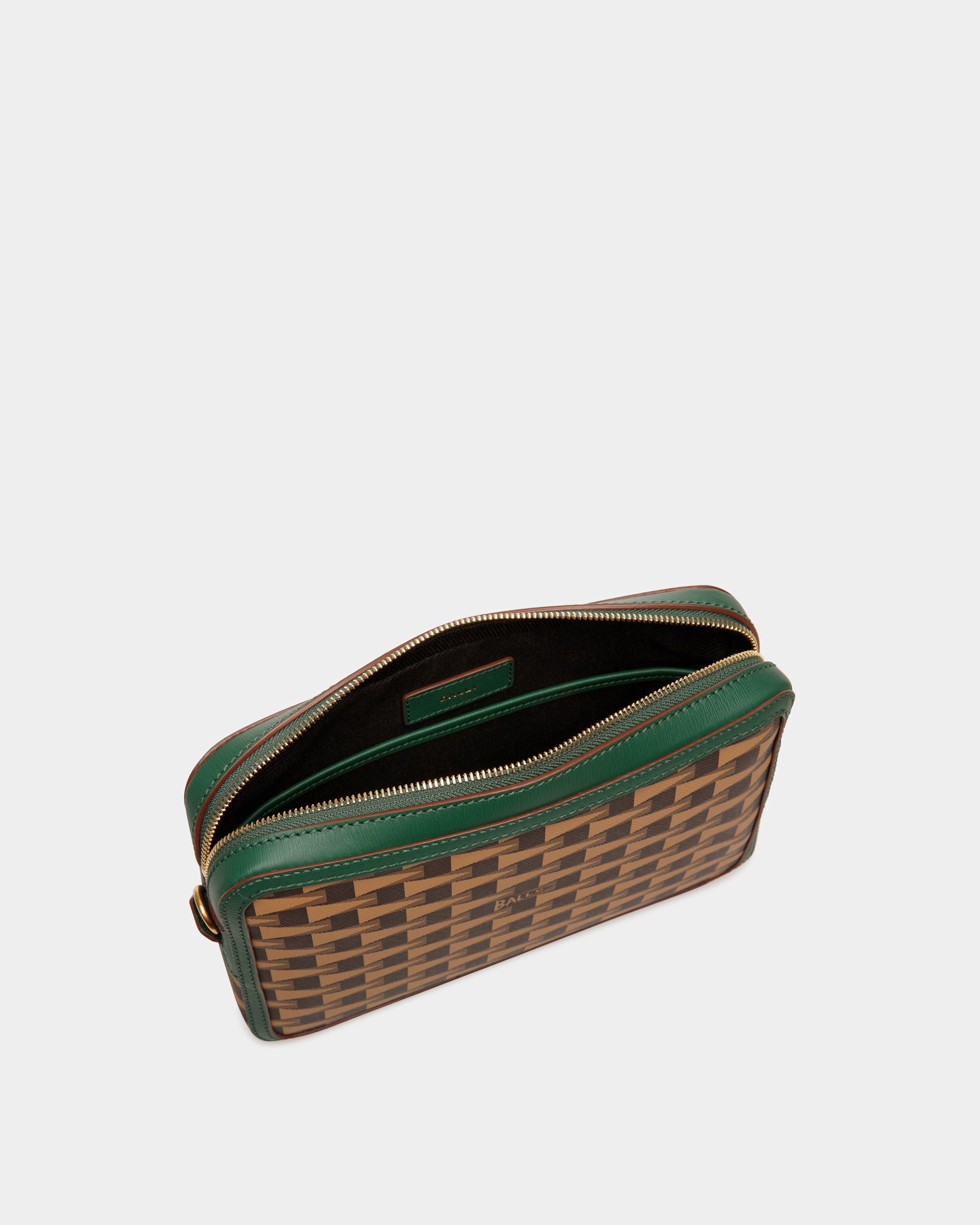 Pochette Pennant En cuir et TPU couleur désert et Kelly Green - Homme - Bally - 03