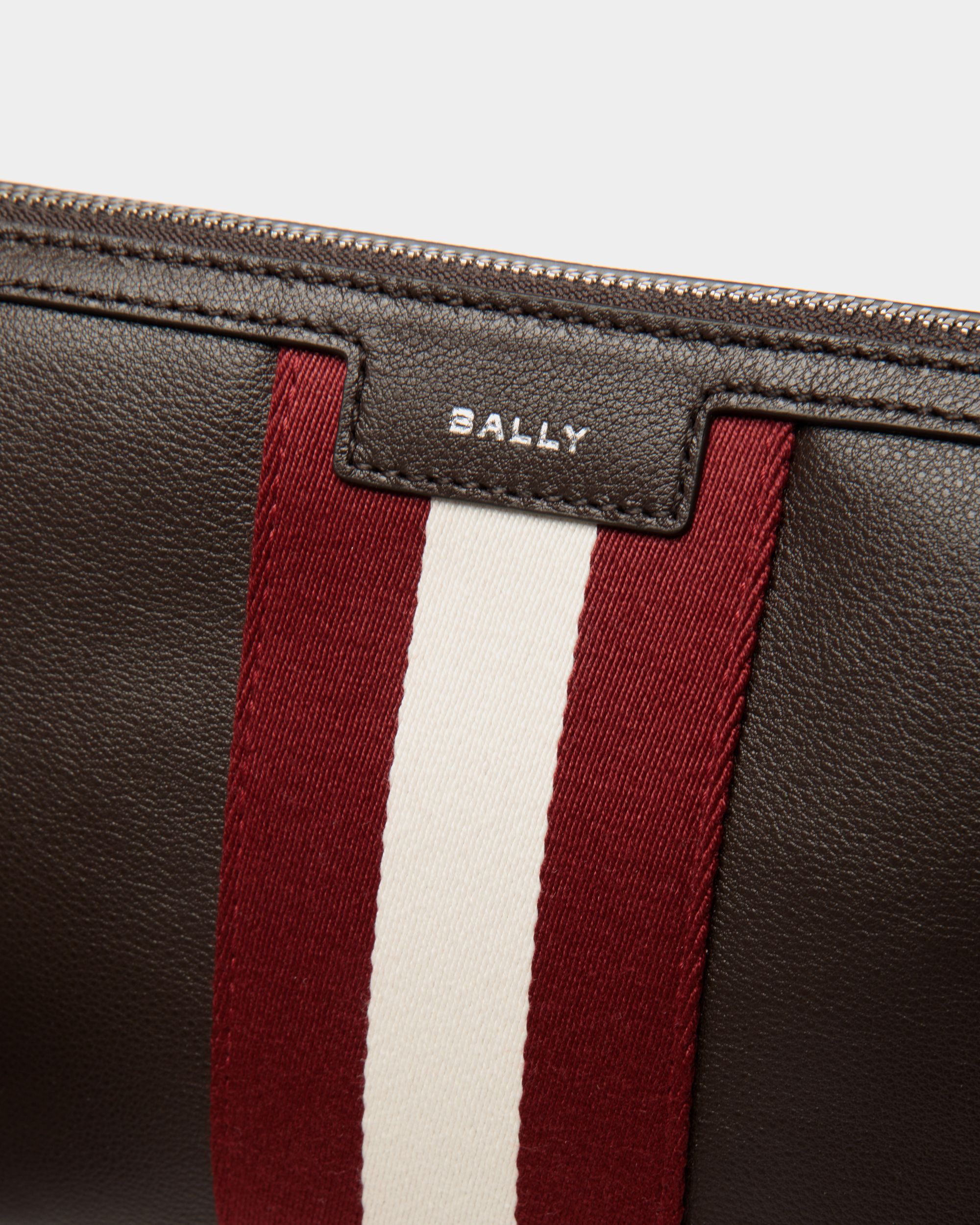 Pochette Code En Cuir Ebano - Homme - Bally - 06