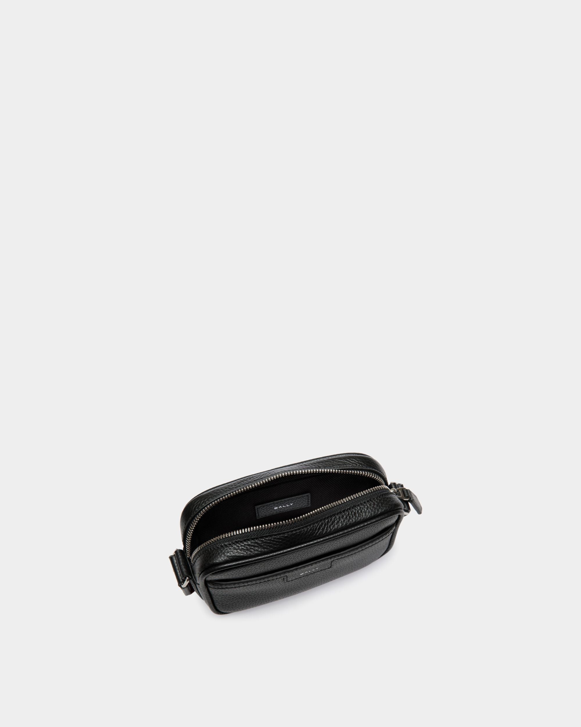 Minisac À Bandoulière Code En Cuir Noir - Homme - Bally - 04