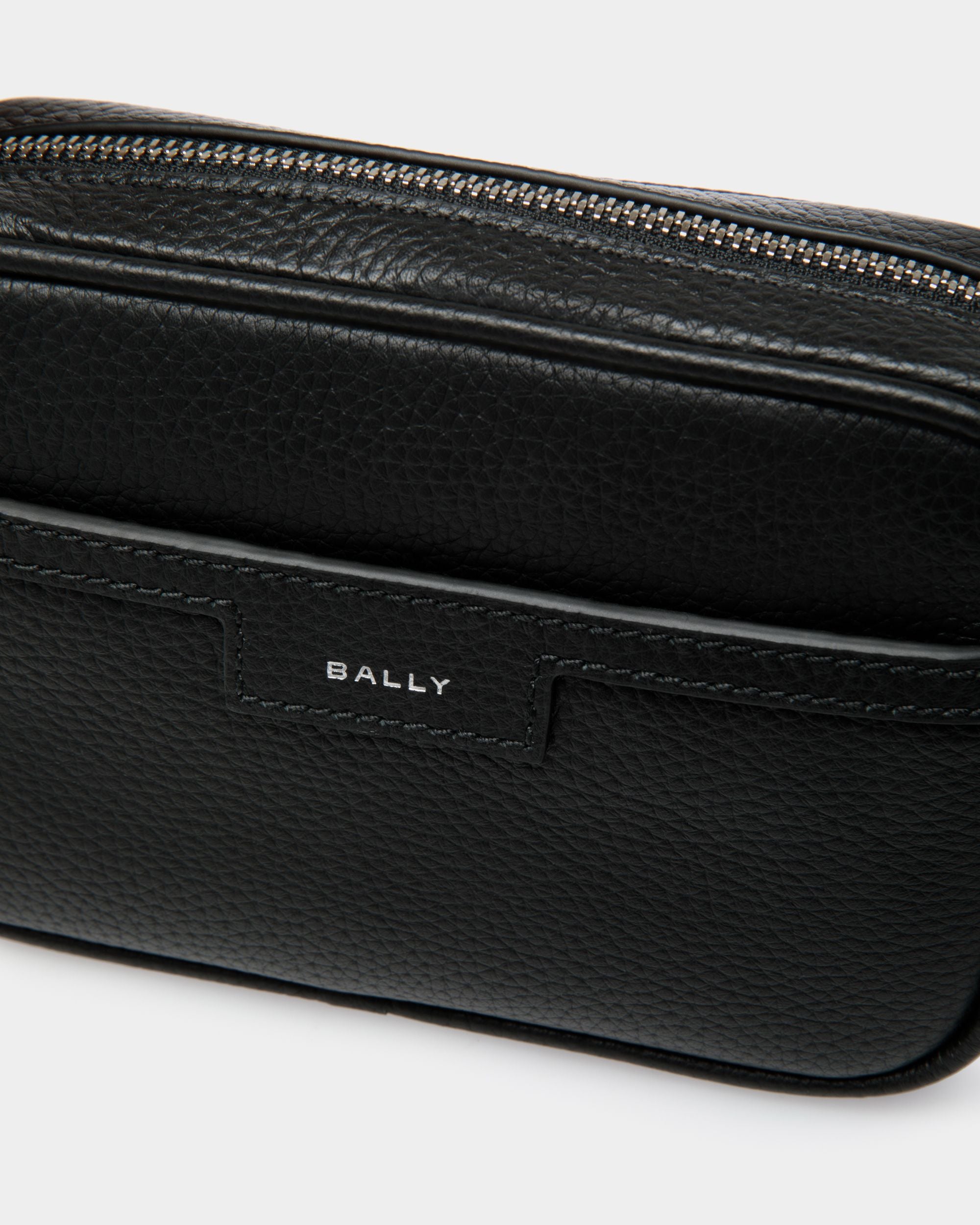 Minisac À Bandoulière Code En Cuir Noir - Homme - Bally - 05