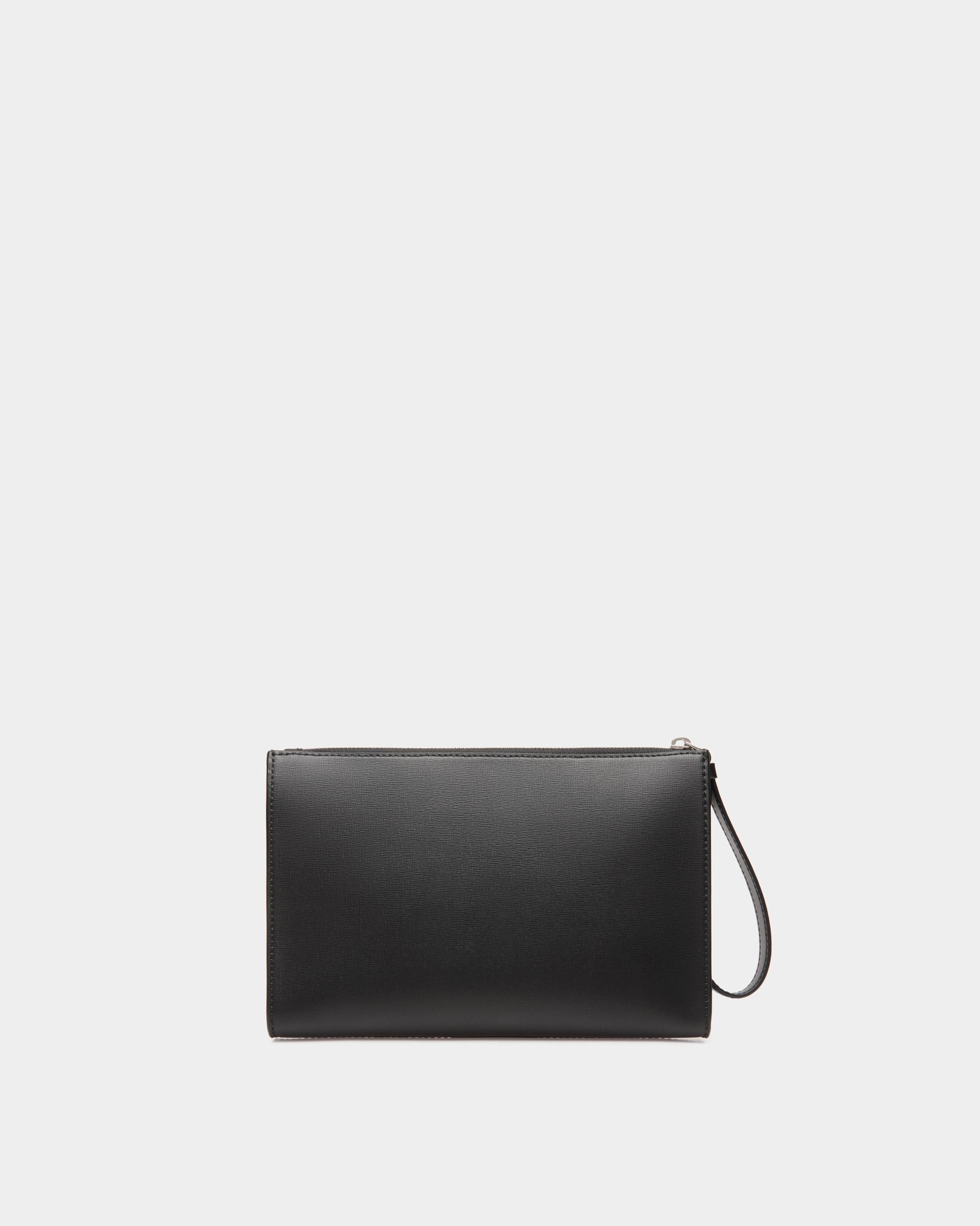 Pochette Mythos En Cuir Recyclé Noir - Homme - Bally - 02