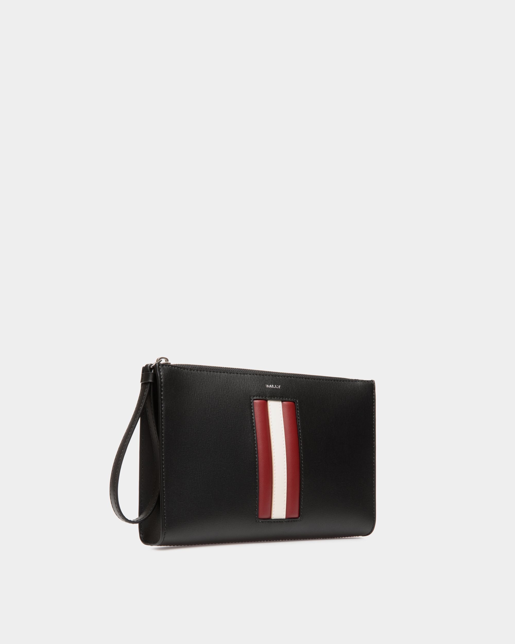 Pochette Mythos En Cuir Recyclé Noir - Homme - Bally - 03