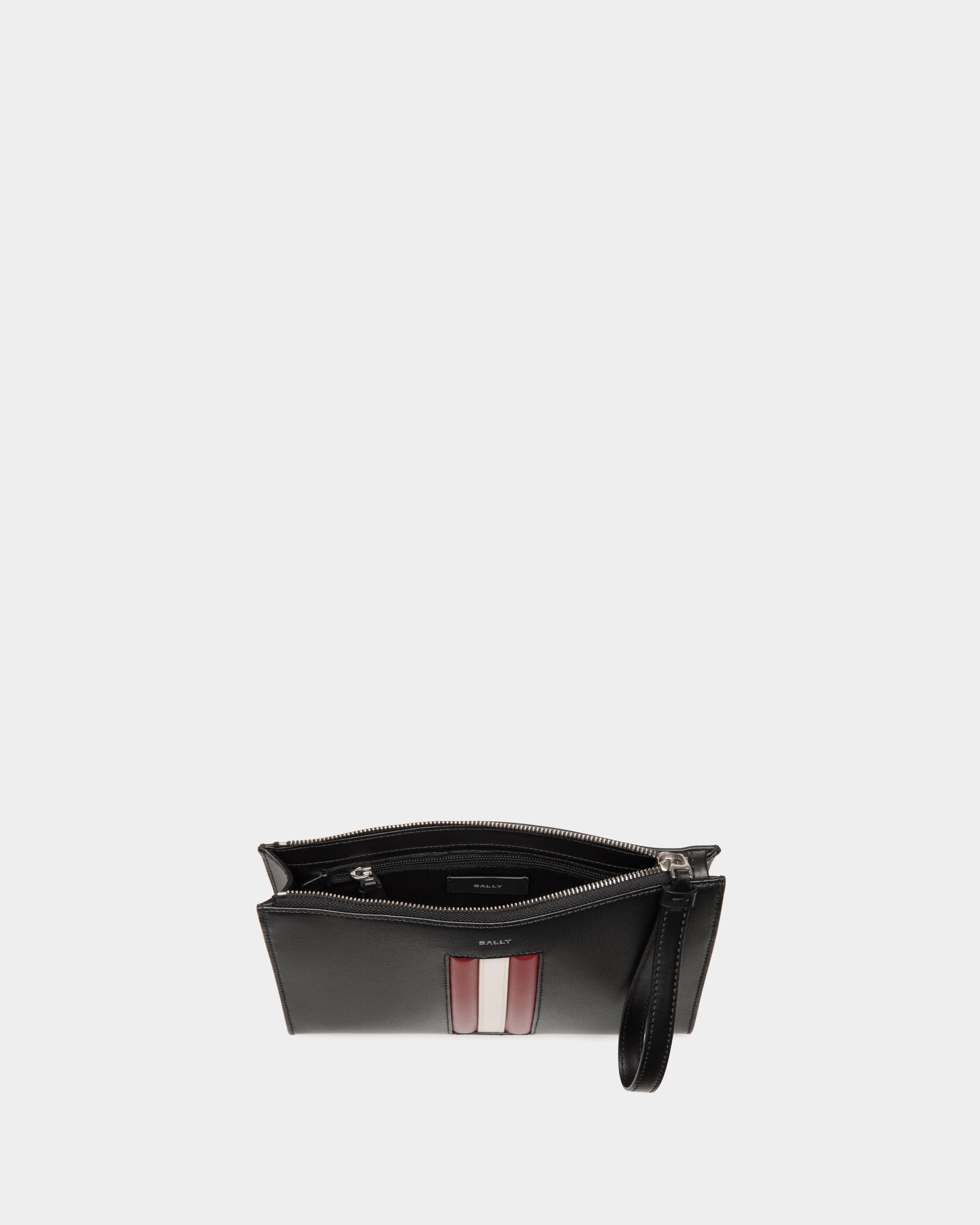 Pochette Mythos En Cuir Recyclé Noir - Homme - Bally - 04