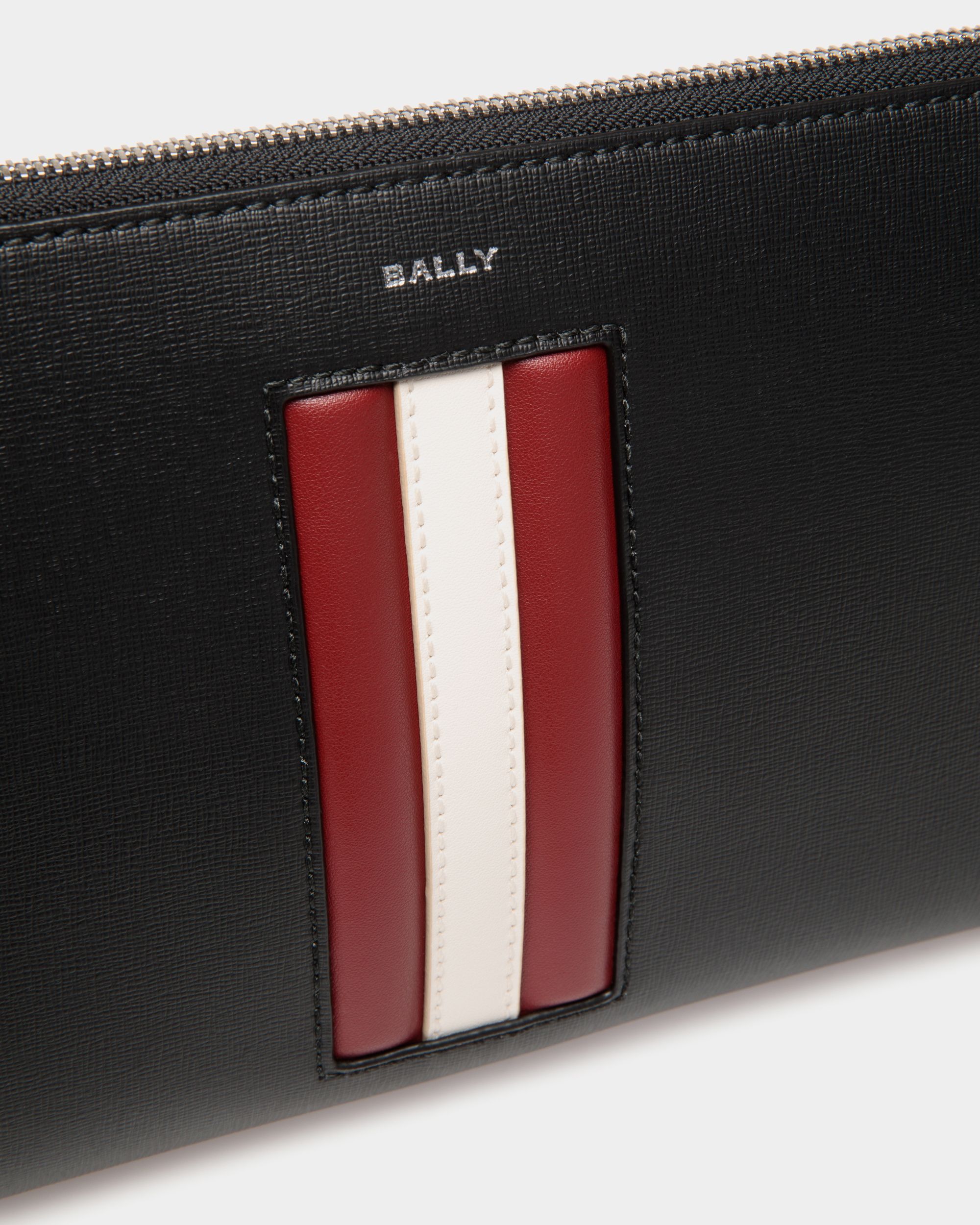 Pochette Mythos En Cuir Recyclé Noir - Homme - Bally - 05