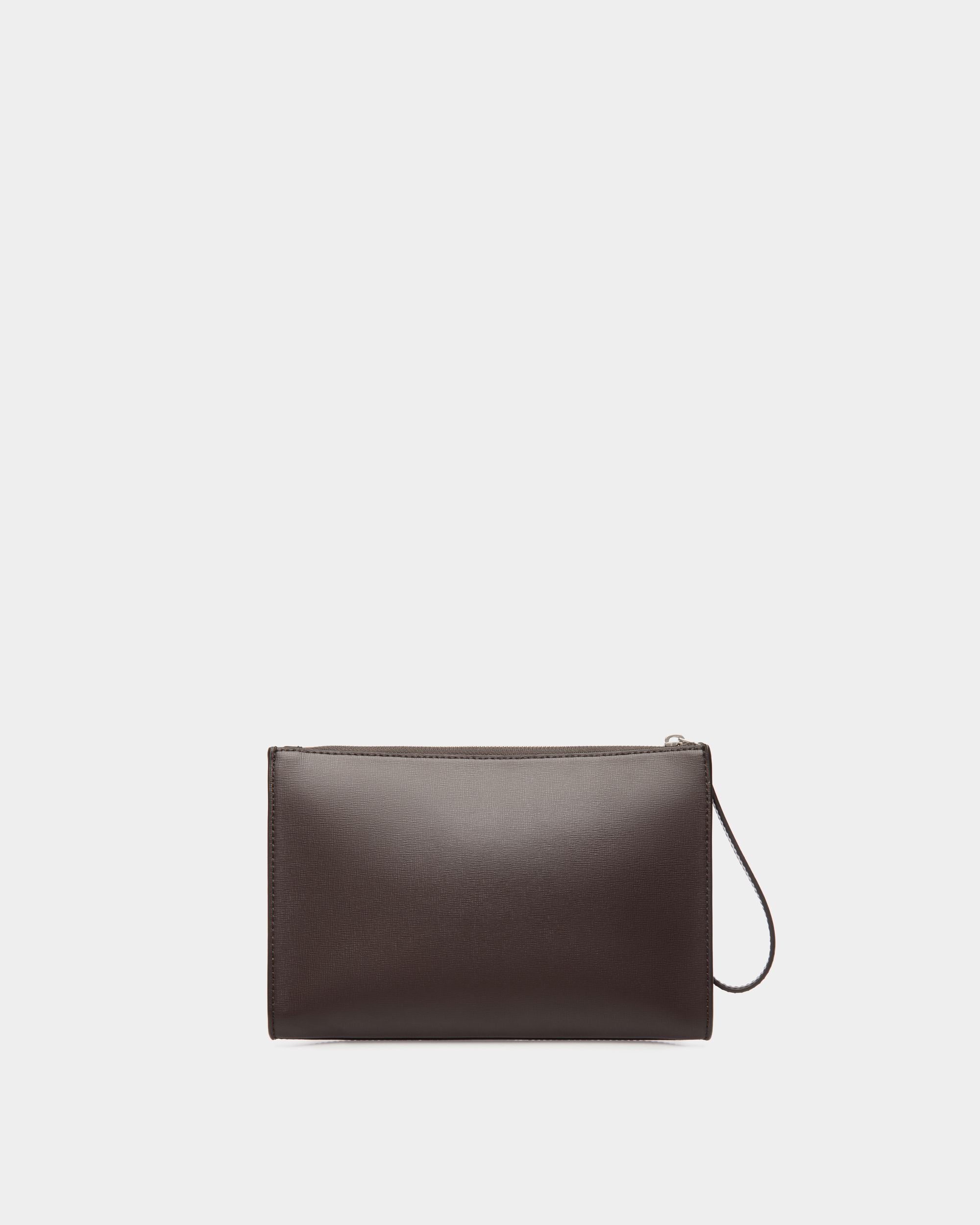 Pochette Mythos En Cuir Recyclé Ebano - Homme - Bally - 02