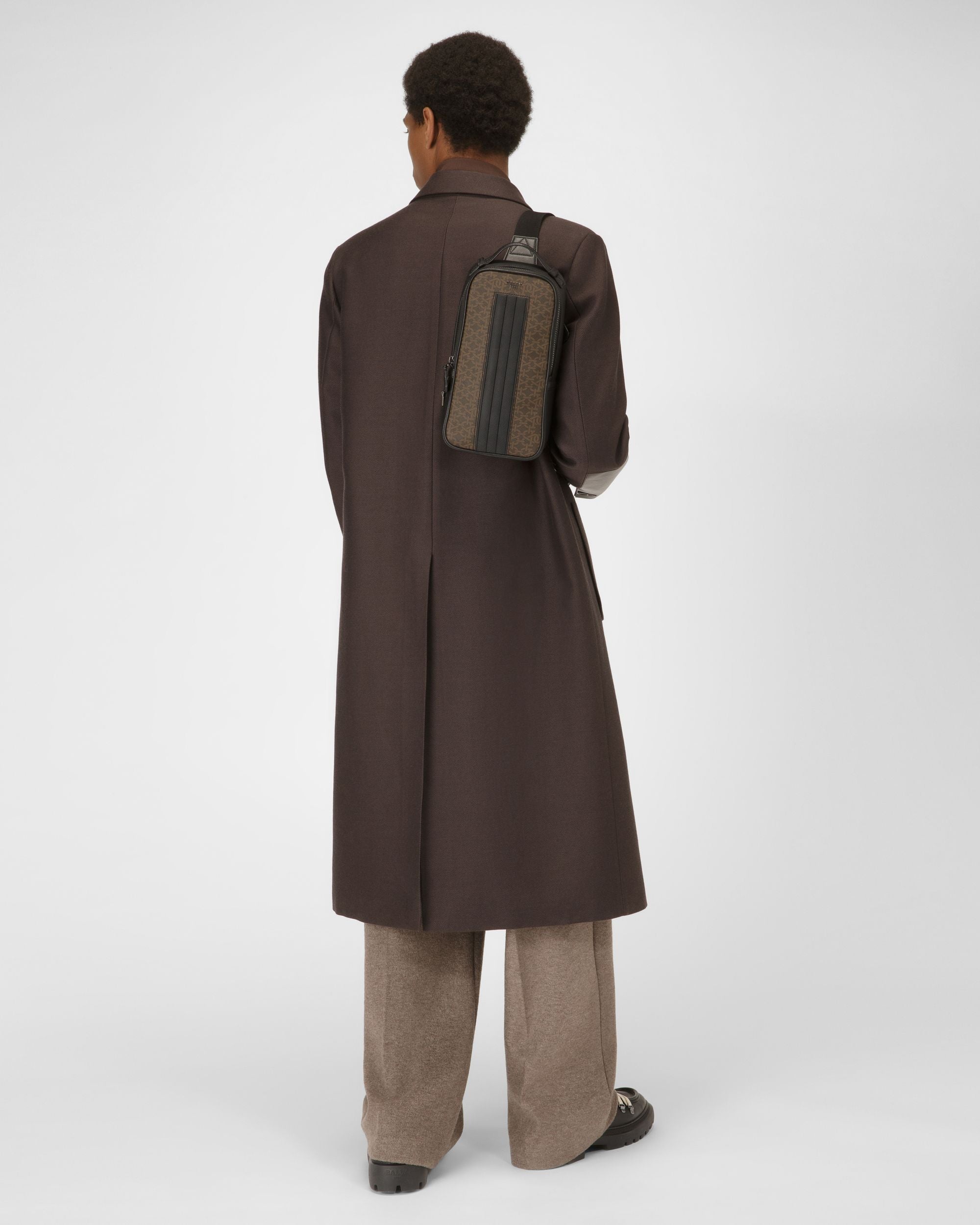 Malikho Sac À Bandoulière En Tpu Marron - Homme - Bally - 02