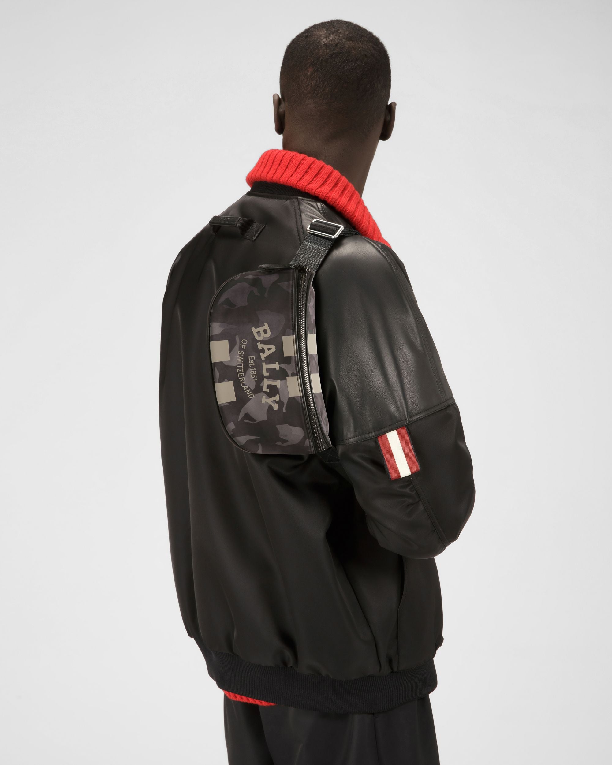 Flynos Sac Banane En Nylon Noir - Homme - Bally - 02