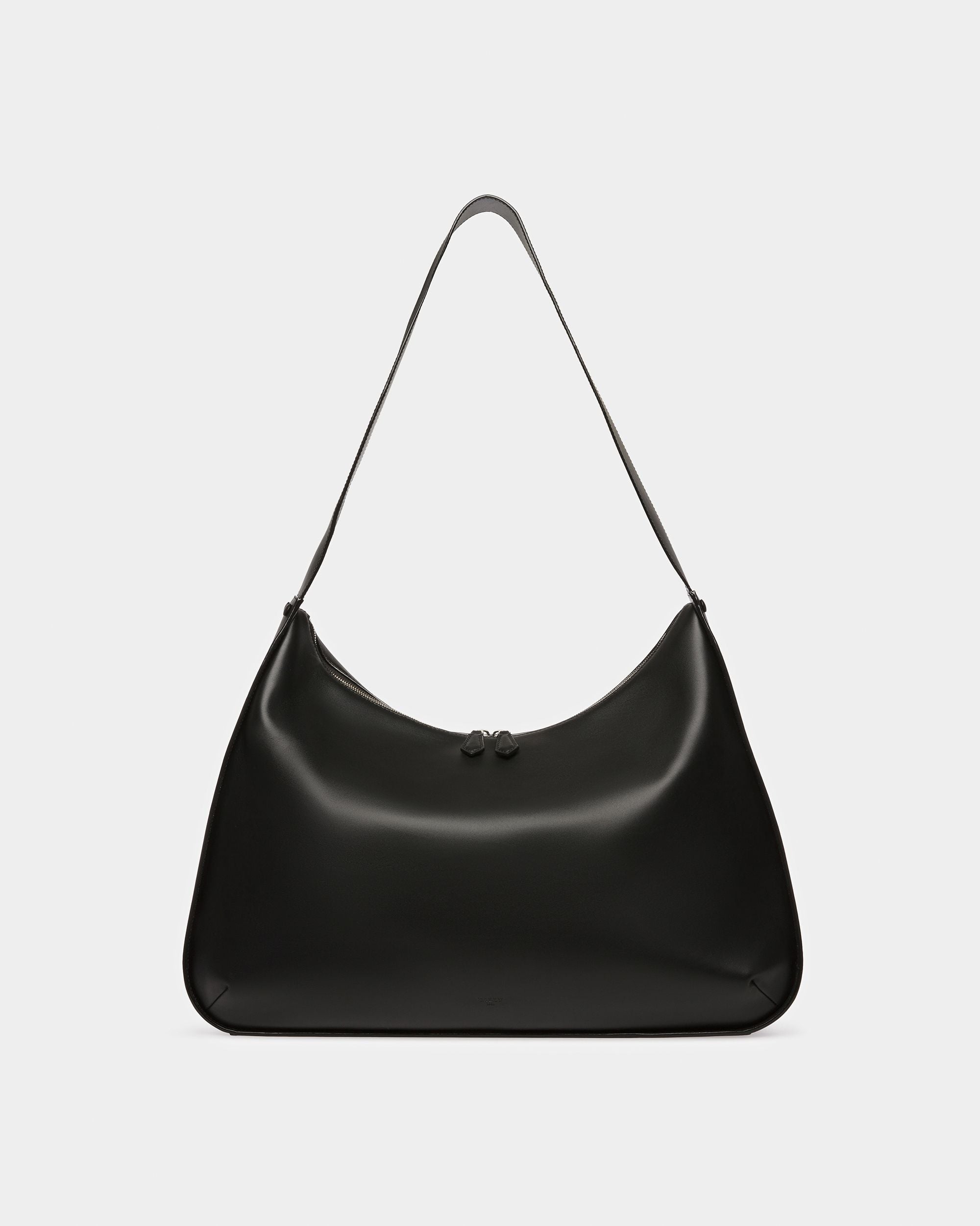 Appel Sac Hobo En Cuir Noir - Homme - Bally - 01