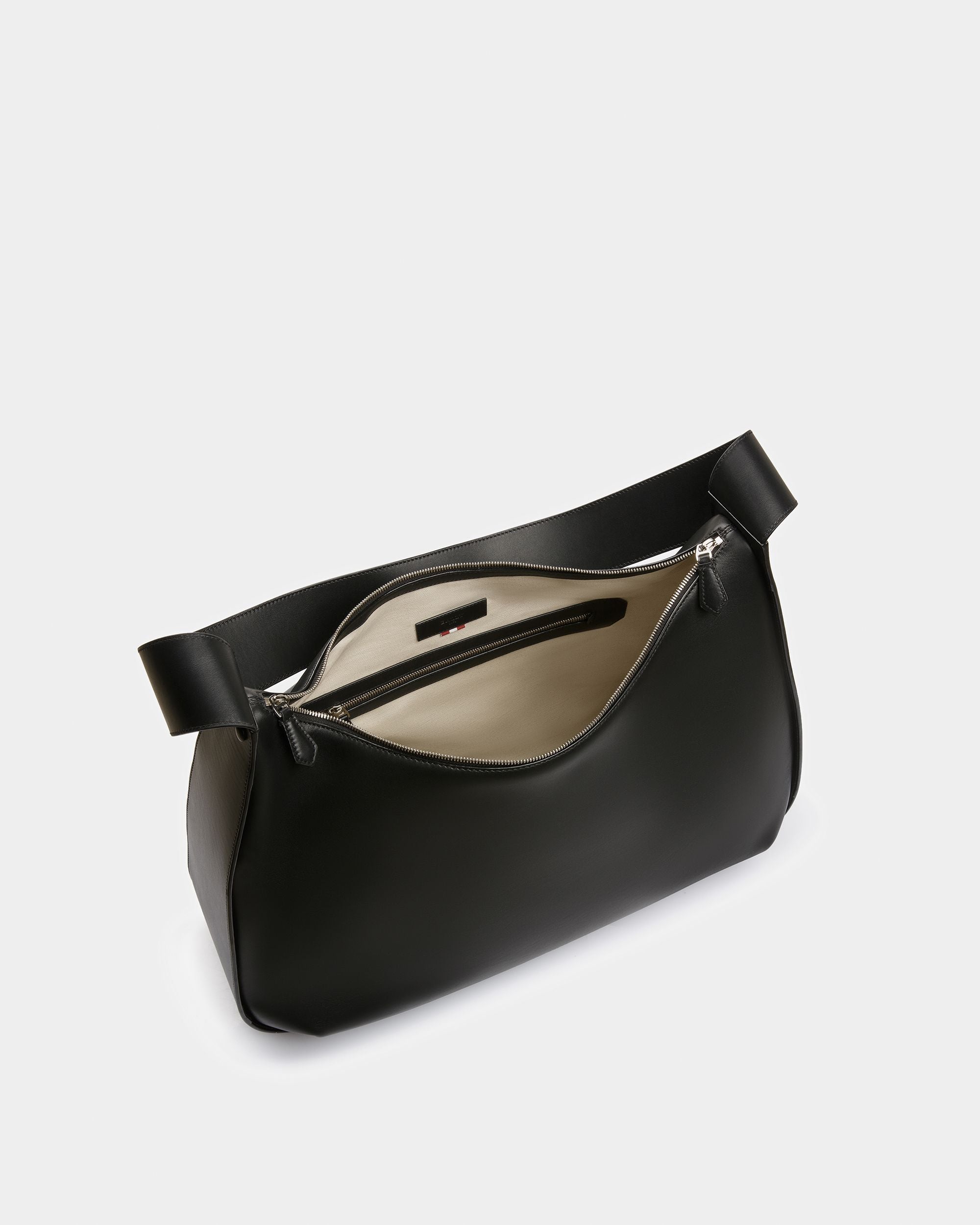 Appel Sac Hobo En Cuir Noir - Homme - Bally - 04