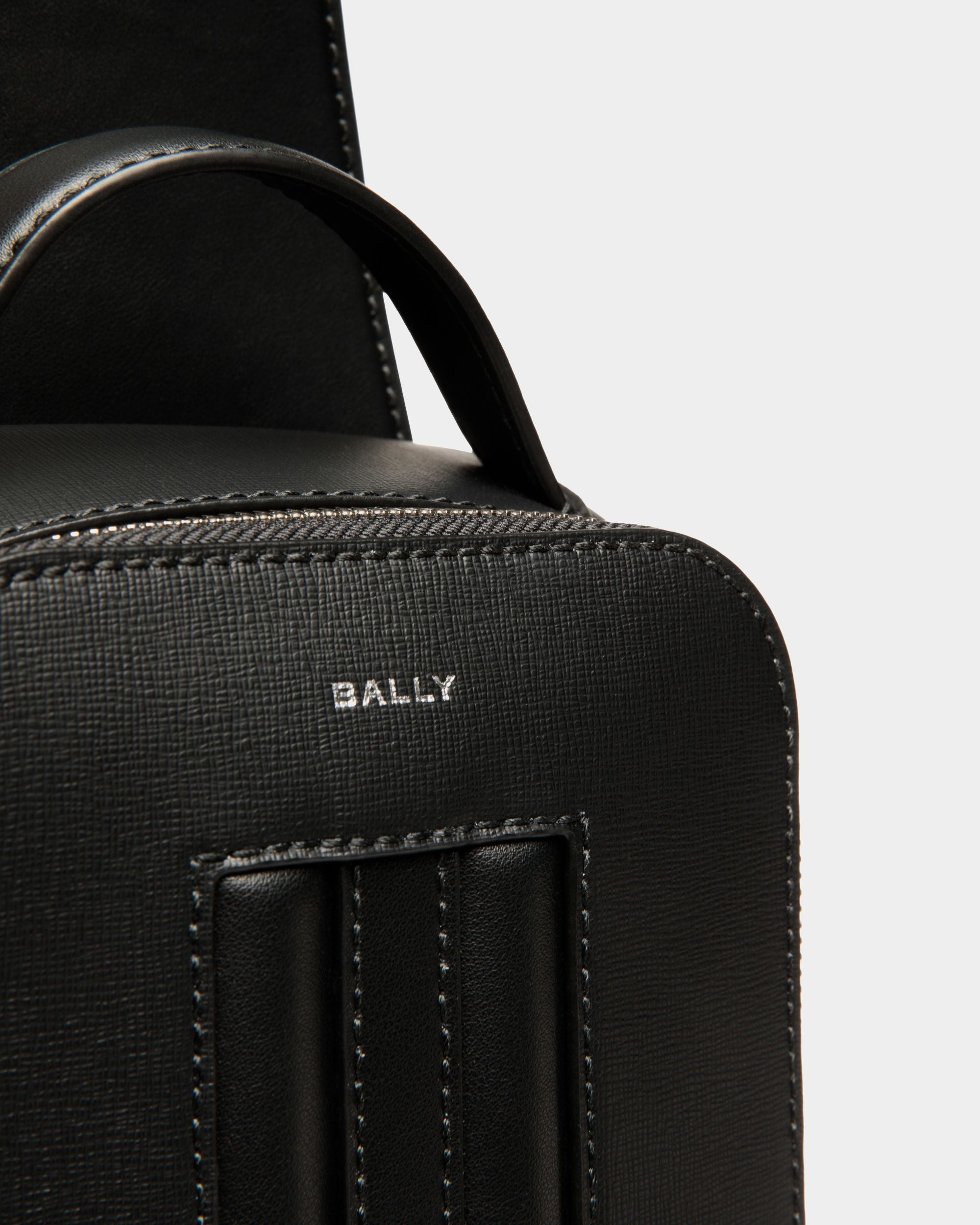 Sac Sling Bag Mythos En Cuir Recyclé Noir - Homme - Bally - 05